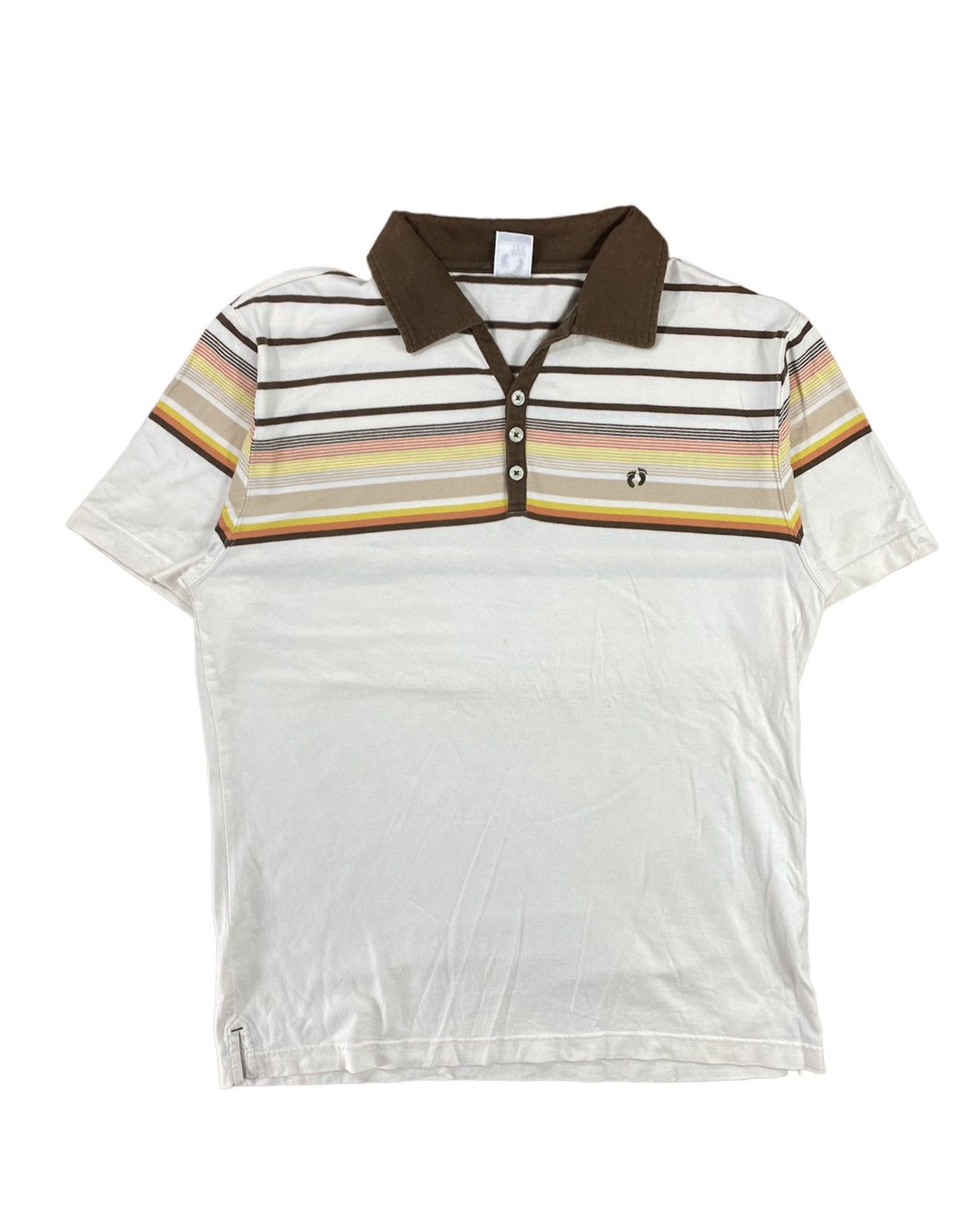 Hang Ten × Vintage Vintage Hang Ten Small Logo Stripes Polo size L Size US L / EU 52-54 / 3 - 1 Thumbnail