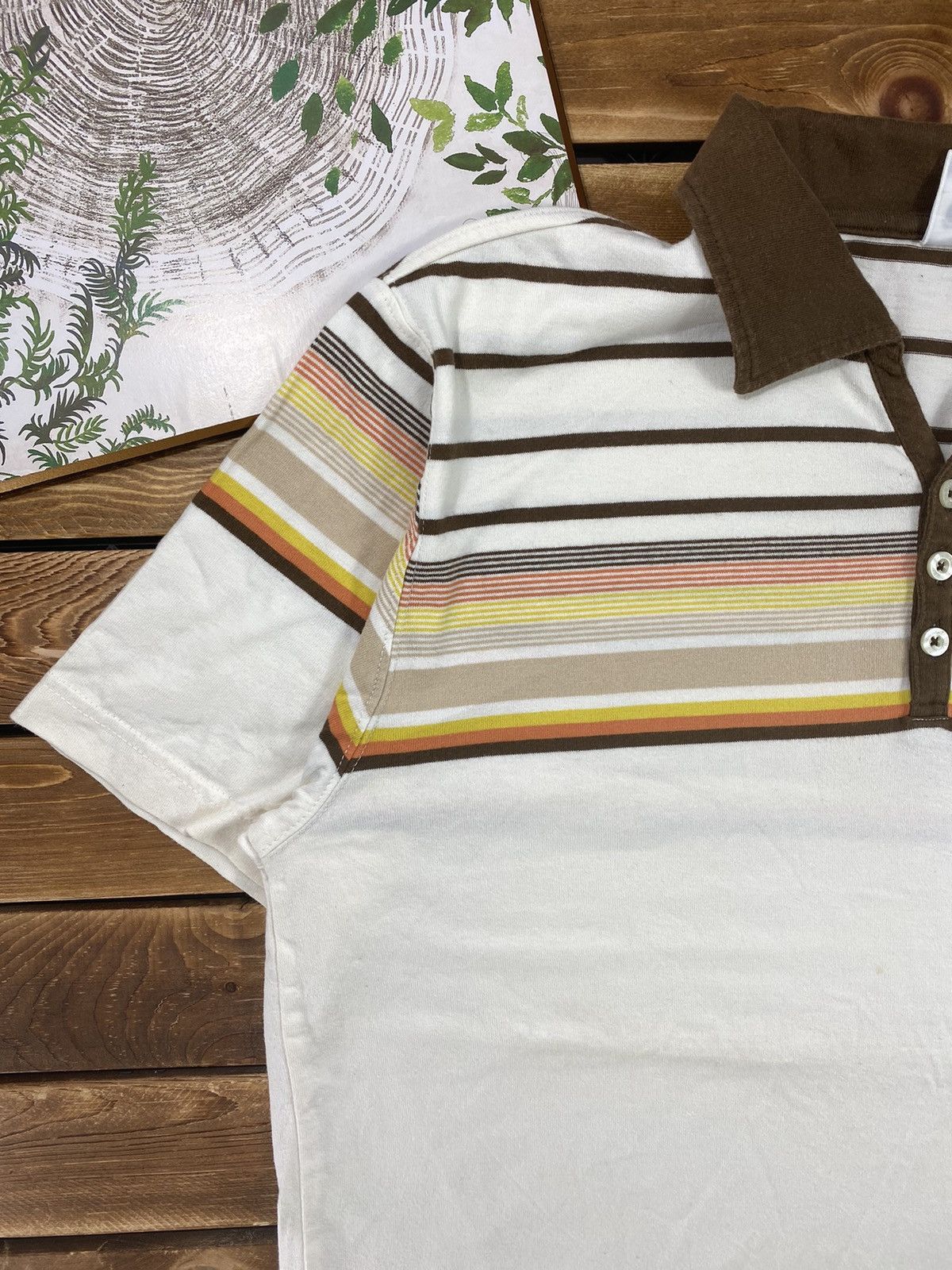 Hang Ten × Vintage Vintage Hang Ten Small Logo Stripes Polo size L Size US L / EU 52-54 / 3 - 6 Thumbnail