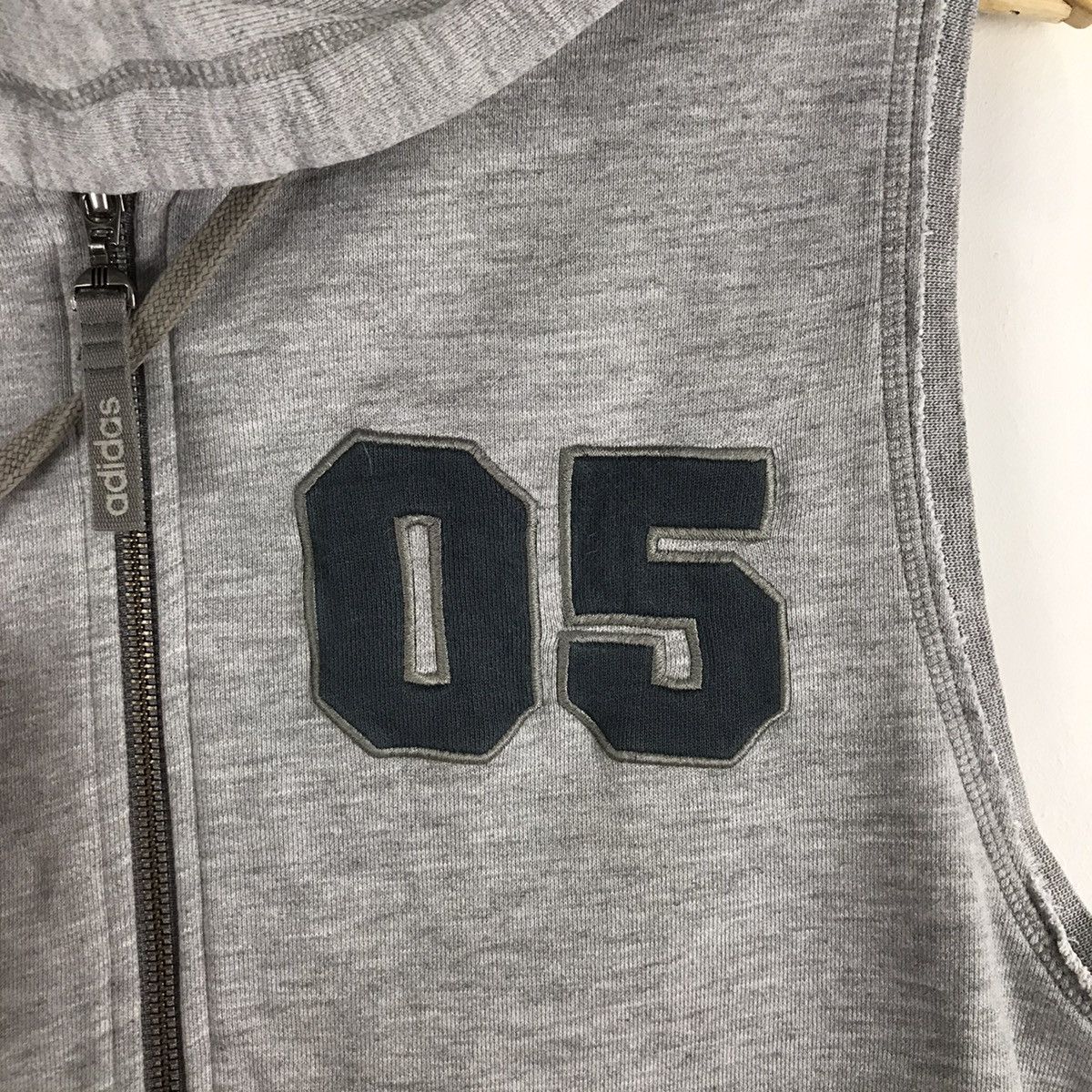 Adidas Vintage Adidas Sleeveless Zipper Hoodie Grey Colour Size US M / EU 48-50 / 2 - 2 Thumbnail