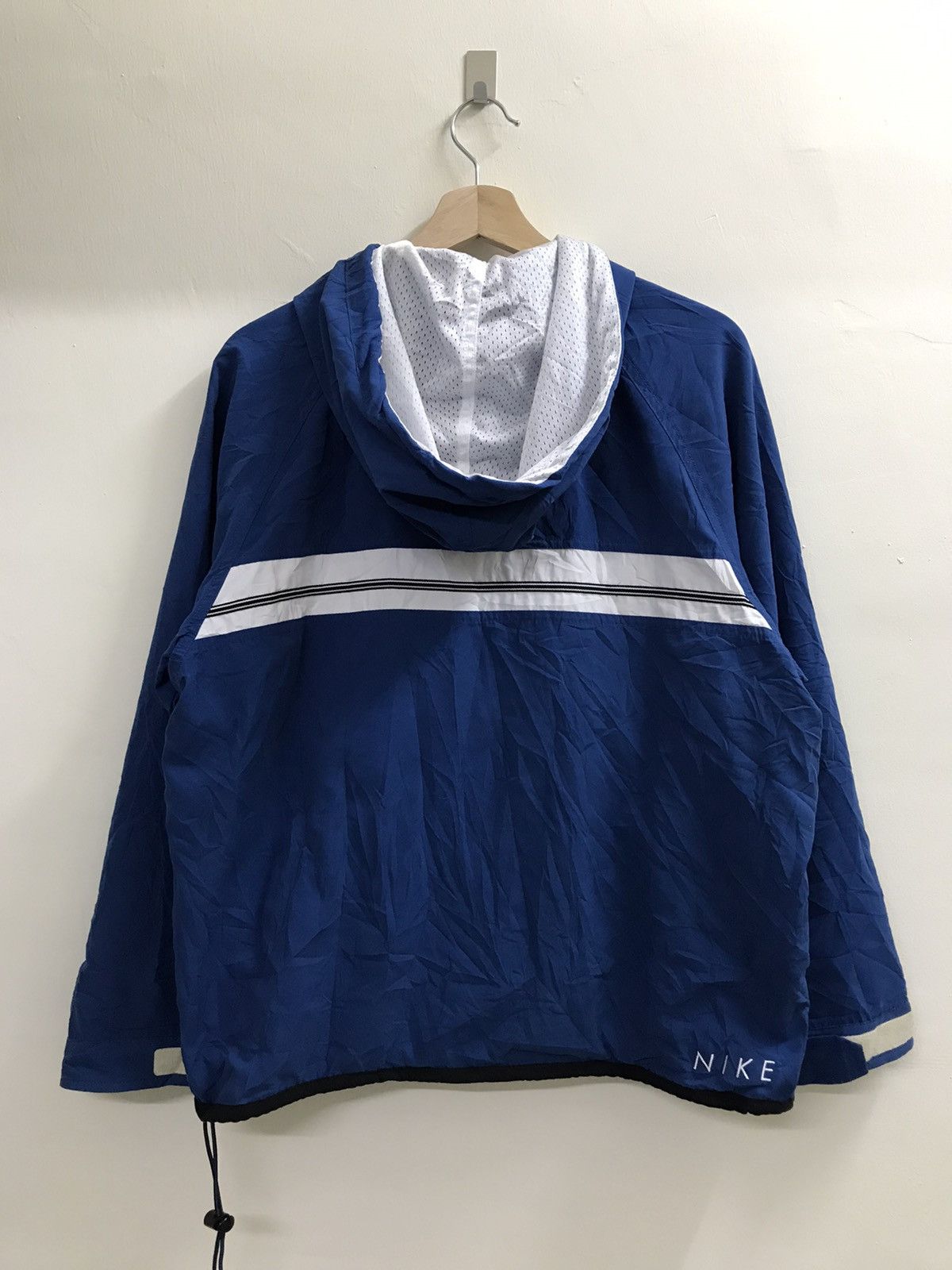 Japanese Brand × Nike × Vintage Vintage Nike Swoosh Windbreaker Hoodie Women Size M / US 6-8 / IT 42-44 - 5 Thumbnail
