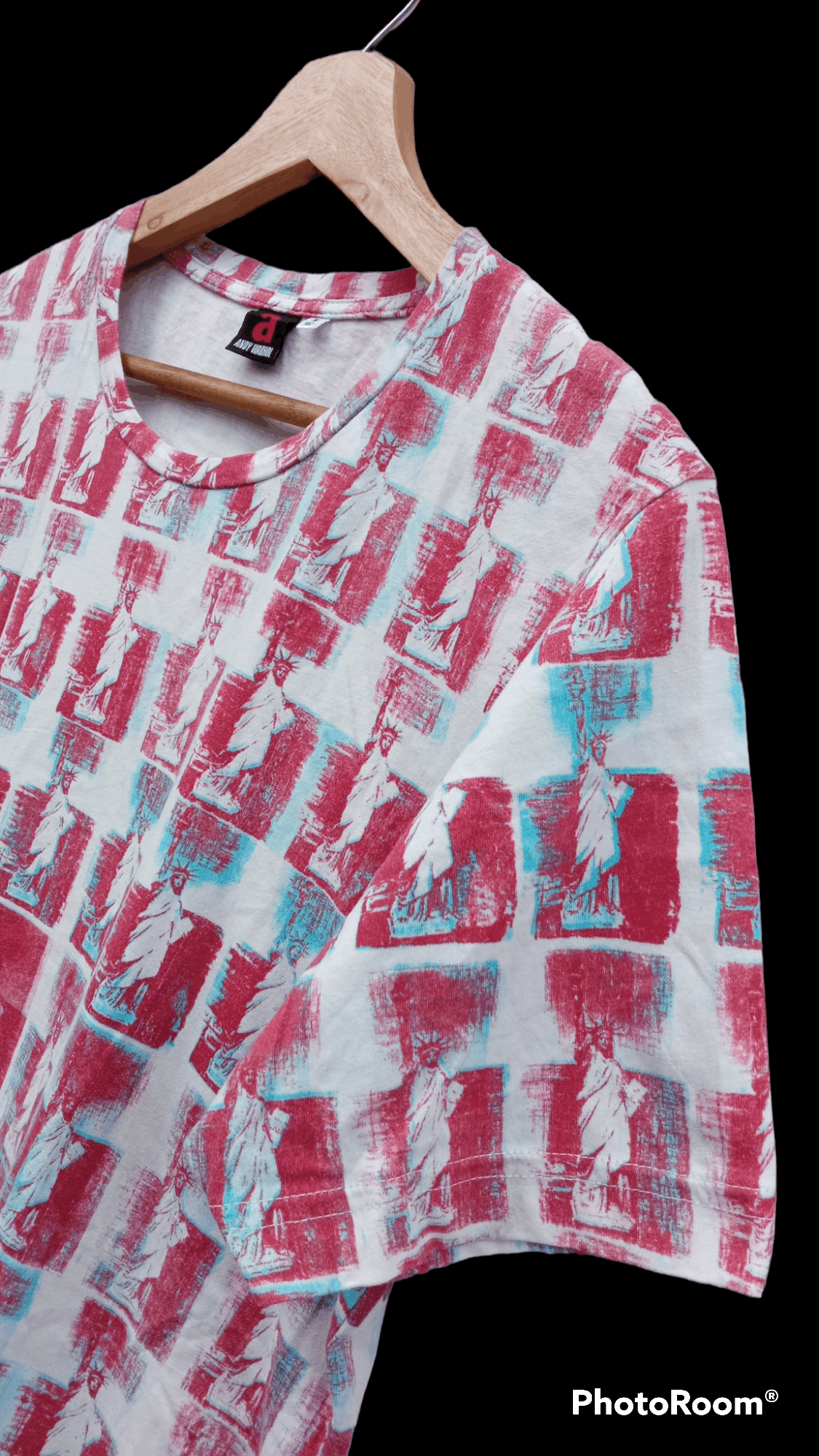 Andy Warhol × Japanese Brand × Uniqlo 🔥🔥UT x Andy Warhol Full Print Statue Of Liberty T-Shirt Size US M / EU 48-50 / 2 - 11 Thumbnail