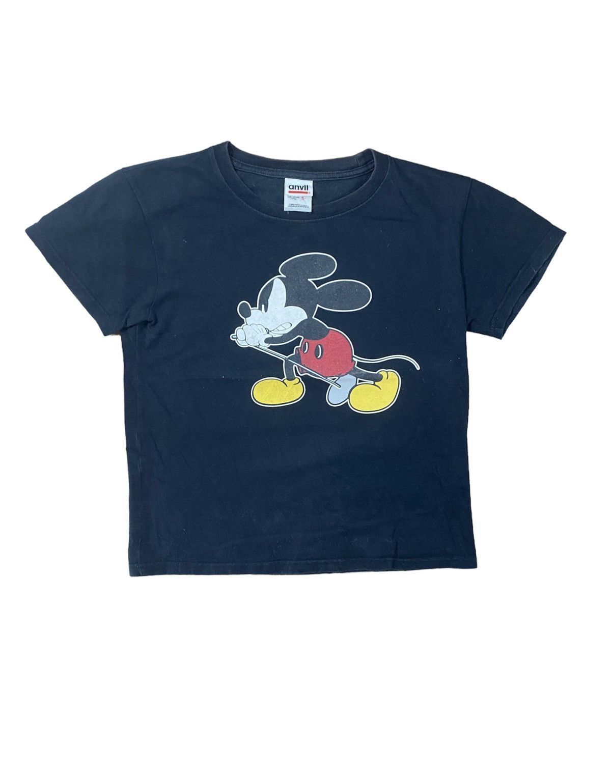 If Six Was Nine × Mickey Mouse × Vintage Vintage Anvil Mickey With Mic Japanese Brand Size S Size S / US 4 / IT 40 - 1 Thumbnail