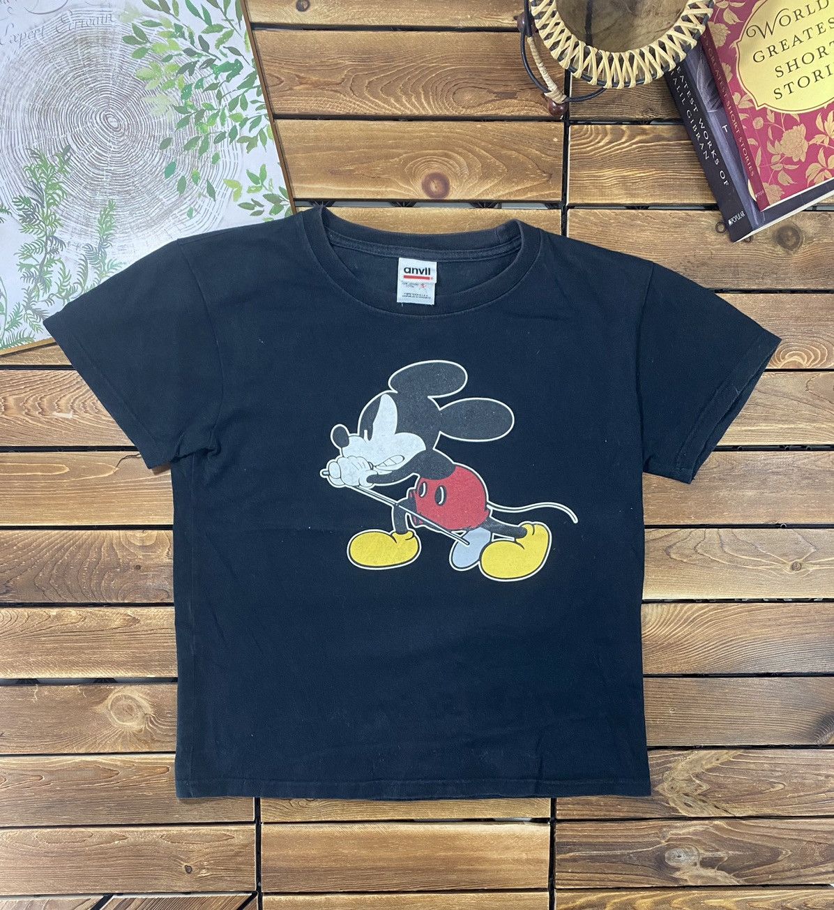 If Six Was Nine × Mickey Mouse × Vintage Vintage Anvil Mickey With Mic Japanese Brand Size S Size S / US 4 / IT 40 - 2 Thumbnail
