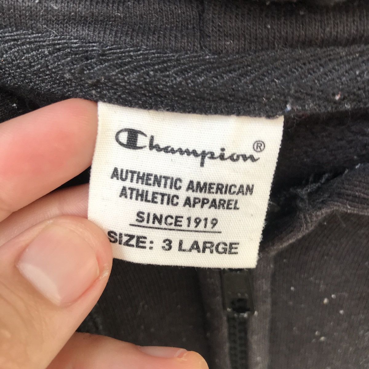 Champion × Vintage Vintage Champion USA Big Logo Hoodie Spell Out Size US XL / EU 56 / 4 - 4 Thumbnail