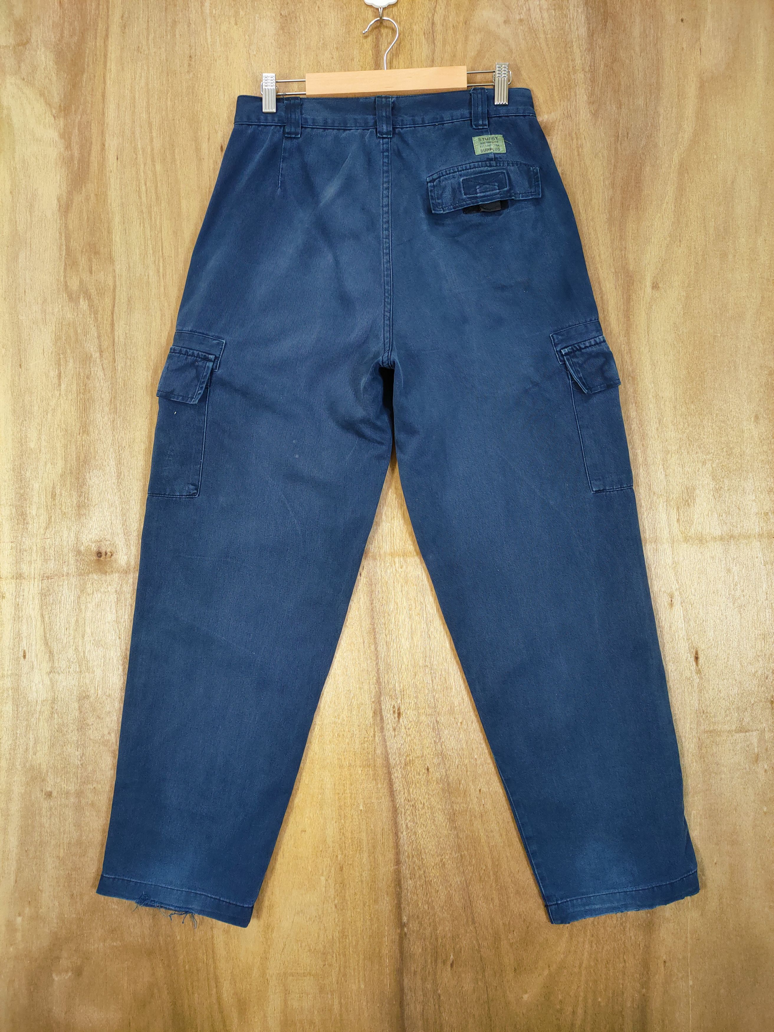Stussy W30×30 💥 STUSSY DARK BLUE CARGO PANTS Size US 30 / EU 46 - 6 Thumbnail