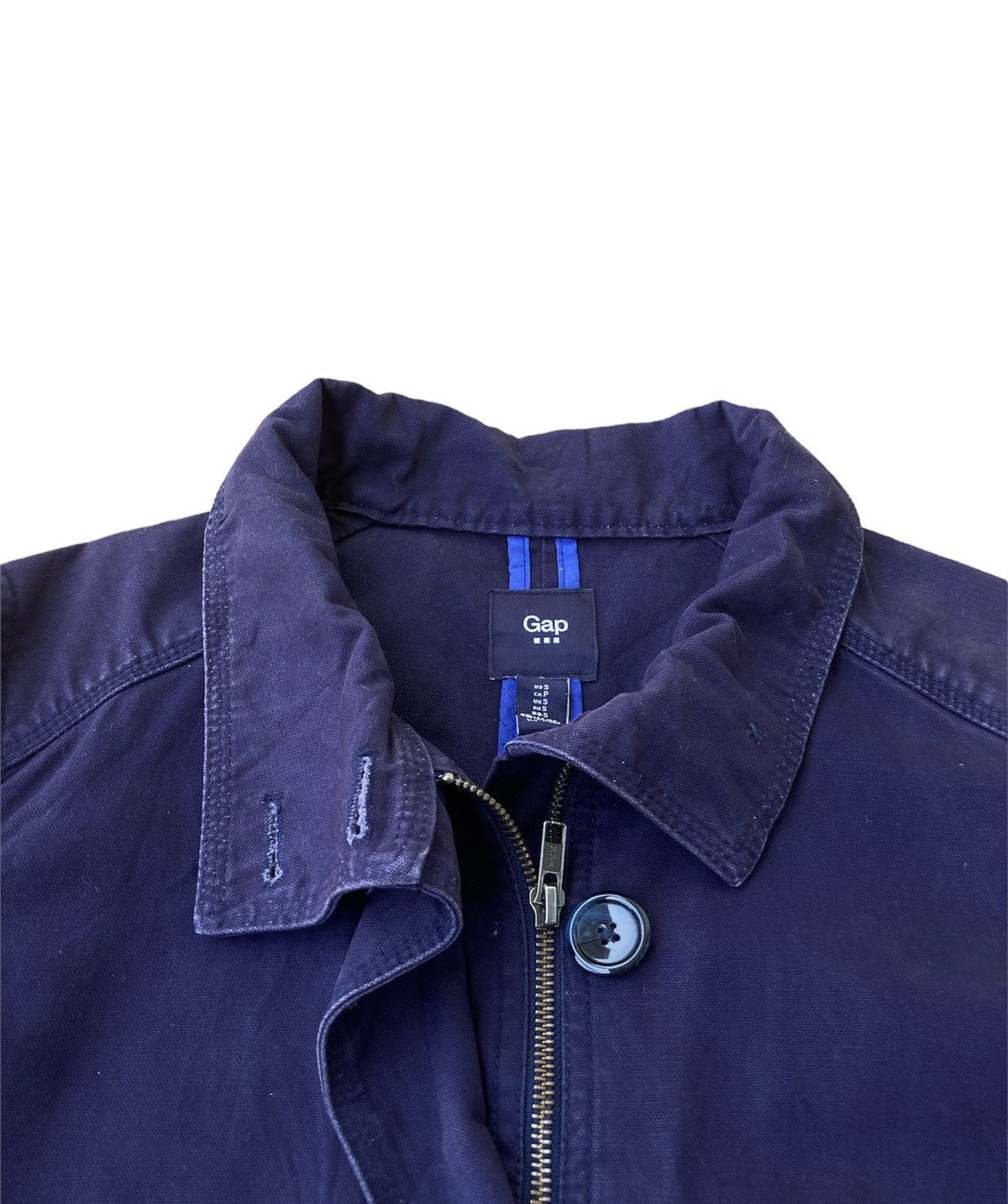 Gap × Vintage Vintage Gap Long Jacket Light Navy Blue streetwear Size S Size US S / EU 44-46 / 1 - 3 Thumbnail