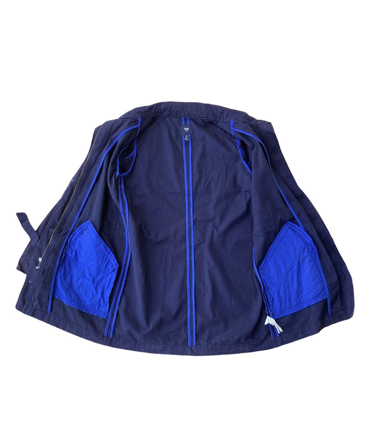 Gap × Vintage Vintage Gap Long Jacket Light Navy Blue streetwear Size S Size US S / EU 44-46 / 1 - 5 Thumbnail