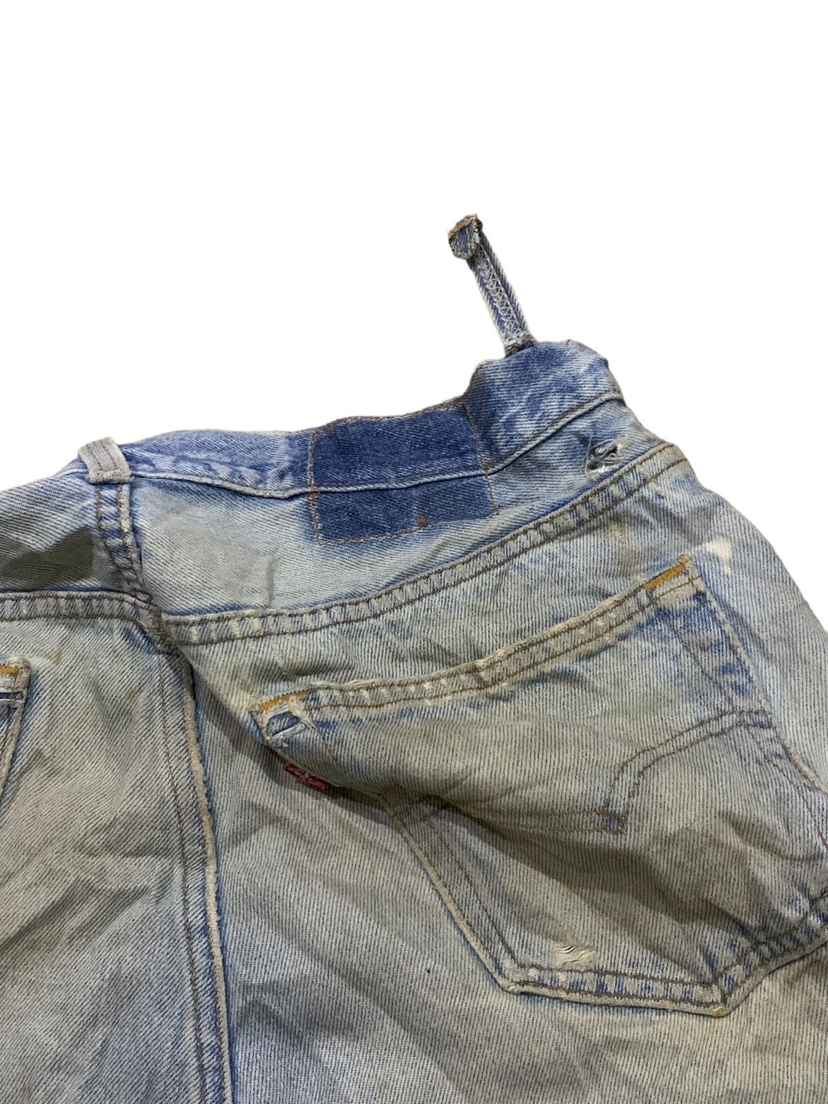 Levi's × Levi's Vintage Clothing × Vintage Vintage 80s Levis ButtonFly Blue Mud Wash Distress Jeans Size US 34 / EU 50 - 10 Thumbnail