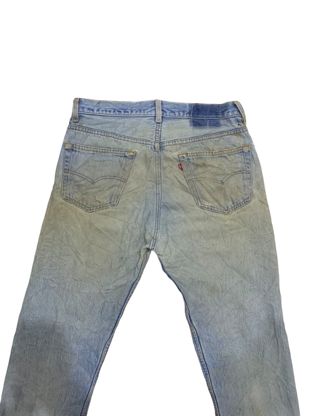 Levi's × Levi's Vintage Clothing × Vintage Vintage 80s Levis ButtonFly Blue Mud Wash Distress Jeans Size US 34 / EU 50 - 7 Thumbnail
