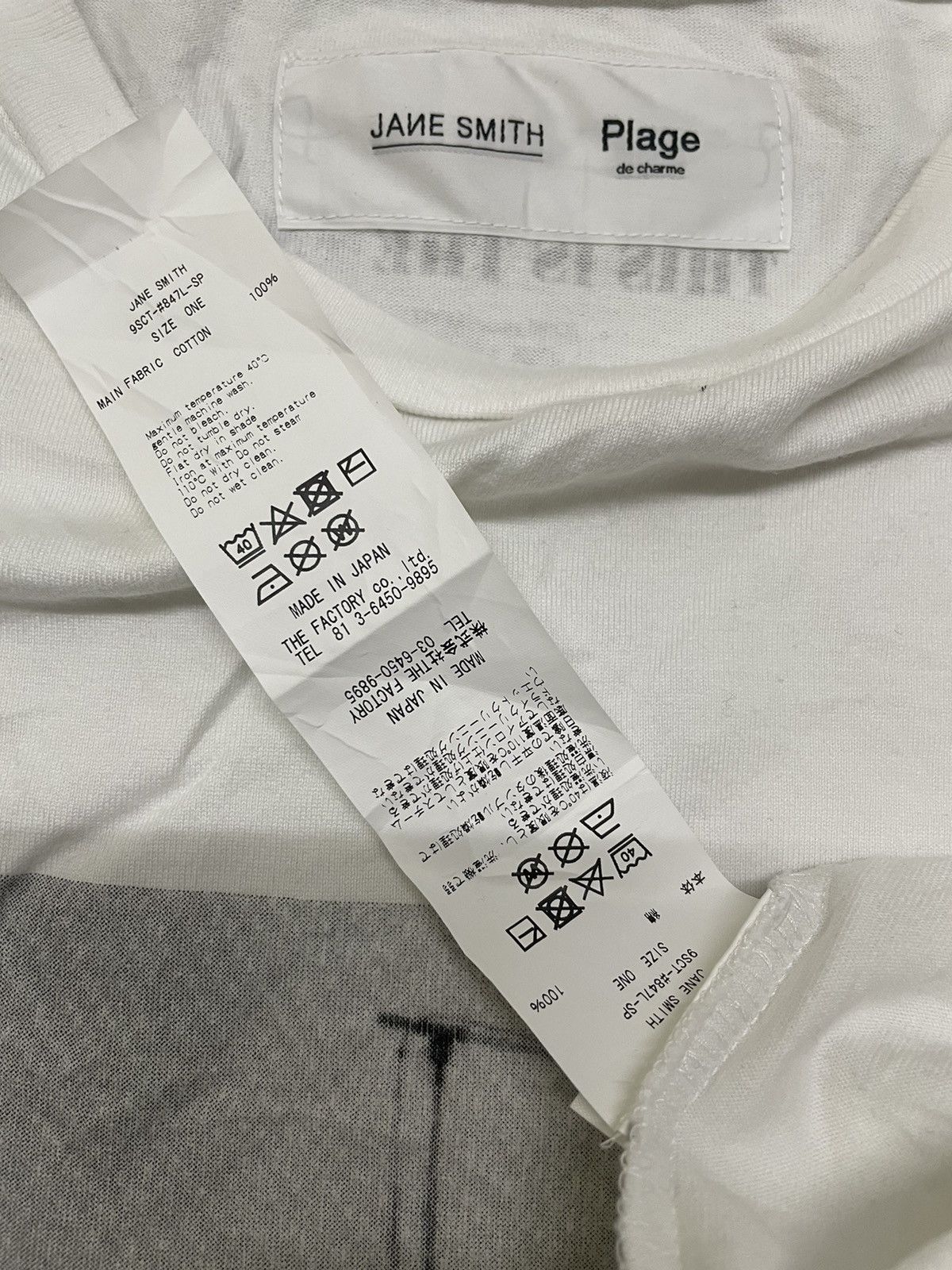 Japanese Brand Jane Smith 2019 Spring Summer Sleeveless Tees Size US L / EU 52-54 / 3 - 8 Thumbnail