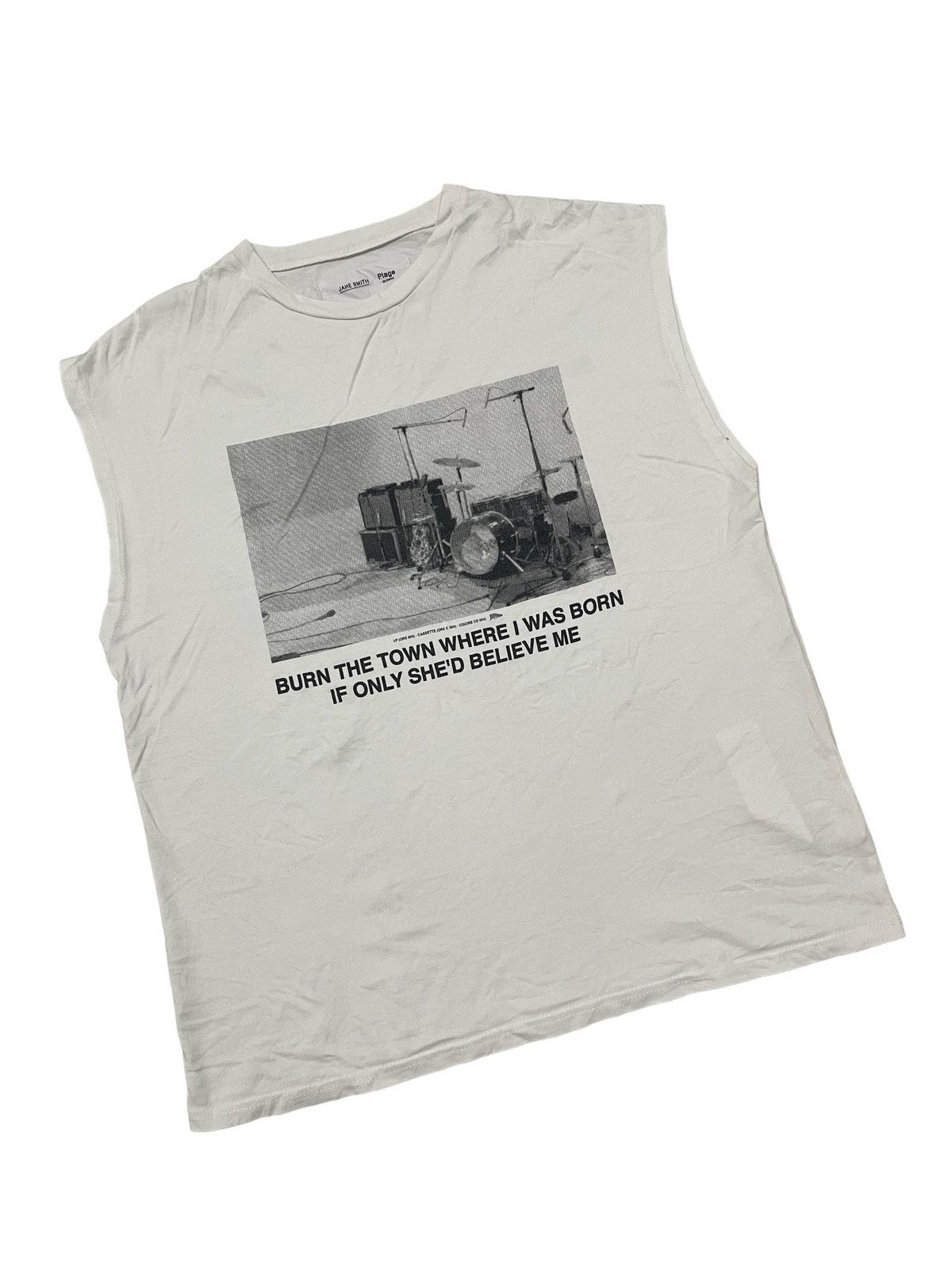 Japanese Brand Jane Smith 2019 Spring Summer Sleeveless Tees Size US L / EU 52-54 / 3 - 9 Thumbnail