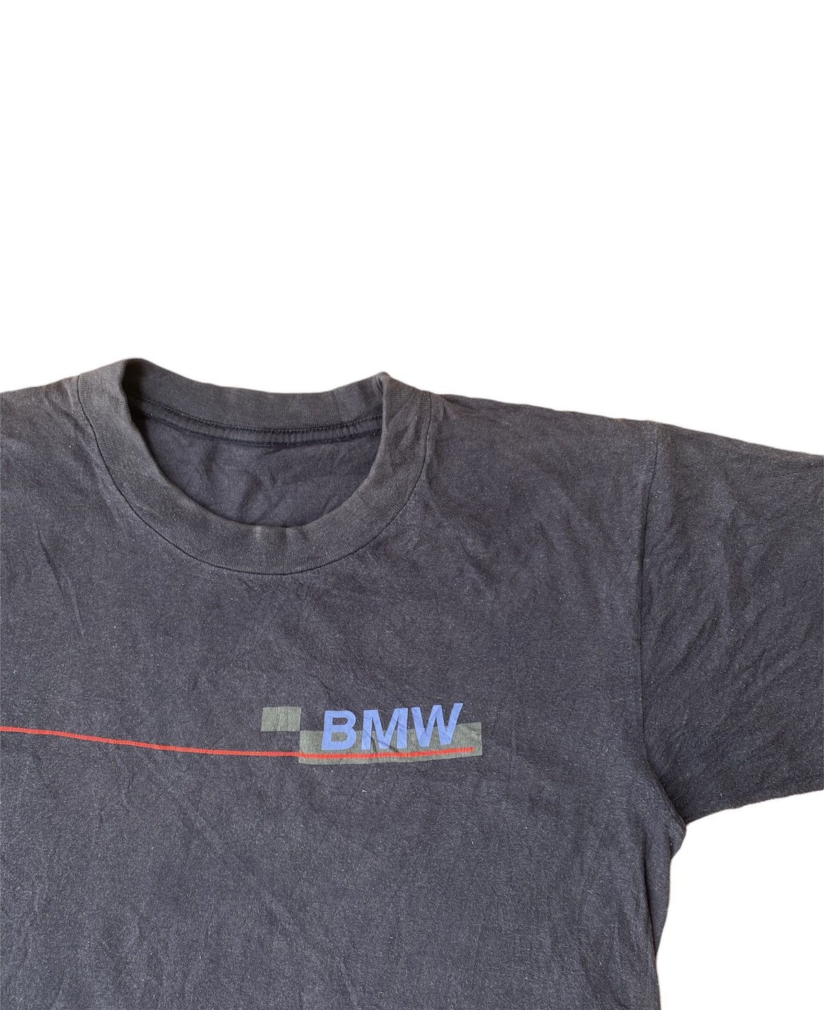 BMW × Vintage Vintage 90s 80s BMW motorsport Spell out T shirt Dark Blue Size US M / EU 48-50 / 2 - 2 Thumbnail