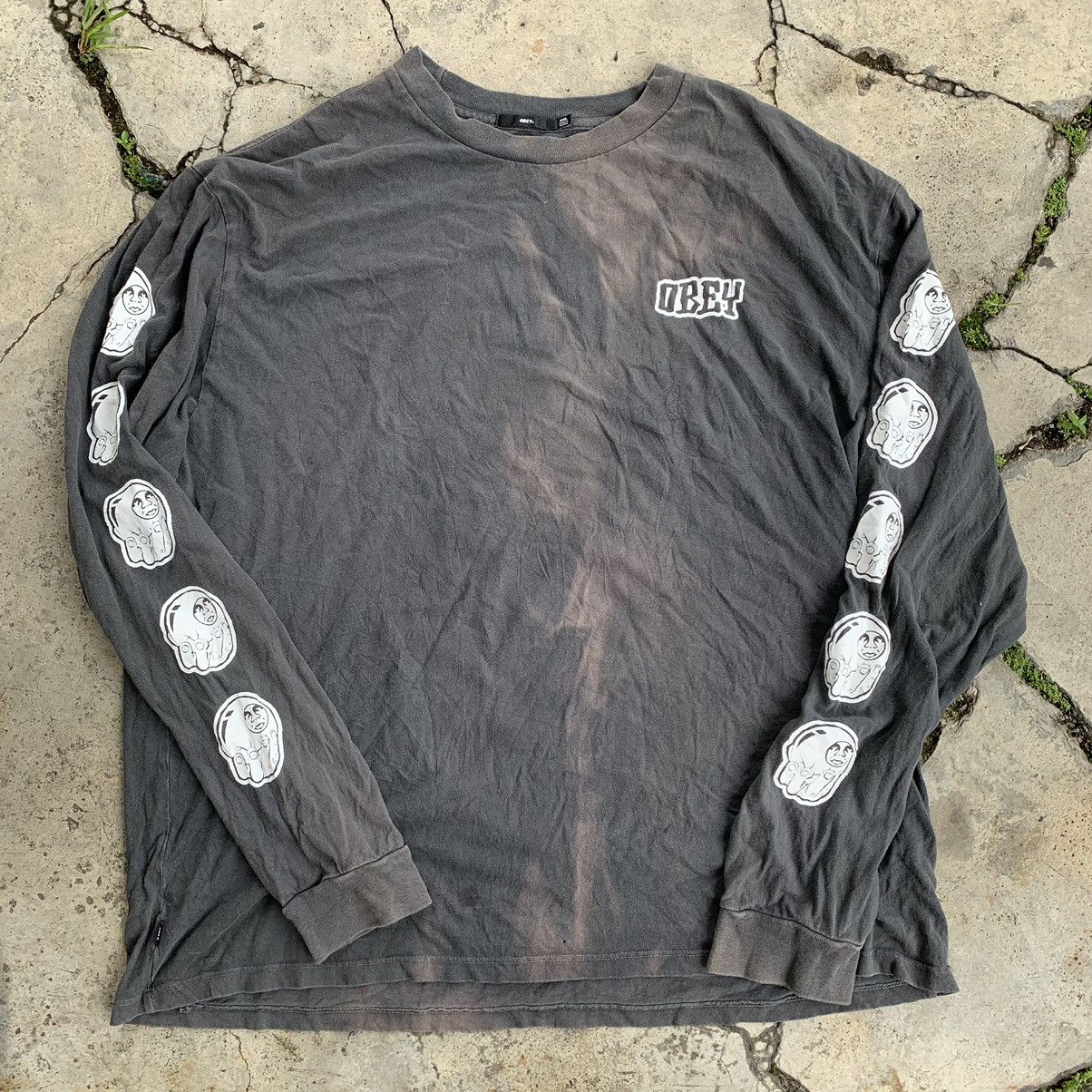 Obey Obey long sleeve sunfaded streetwear style Size US XXL / EU 58 / 5 - 1 Thumbnail