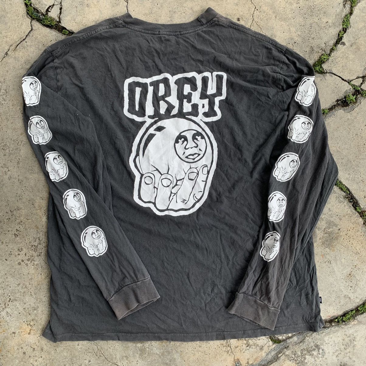 Obey Obey long sleeve sunfaded streetwear style Size US XXL / EU 58 / 5 - 3 Thumbnail