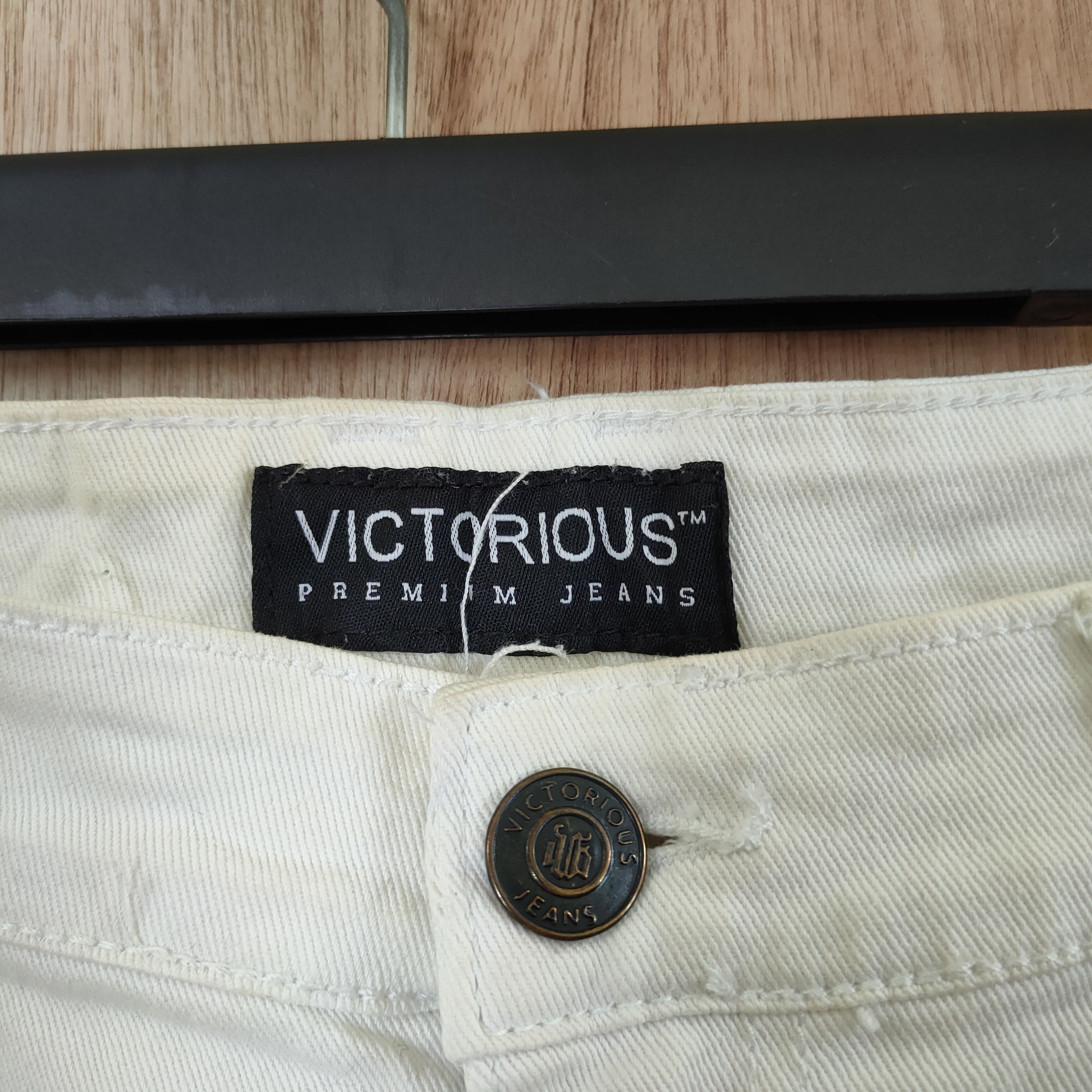 Victorinox × White's Boots VICTORIOUS FADED WHITE CUSTOM MULTICOLOR JEANS Size US 34 / EU 50 - 7 Thumbnail