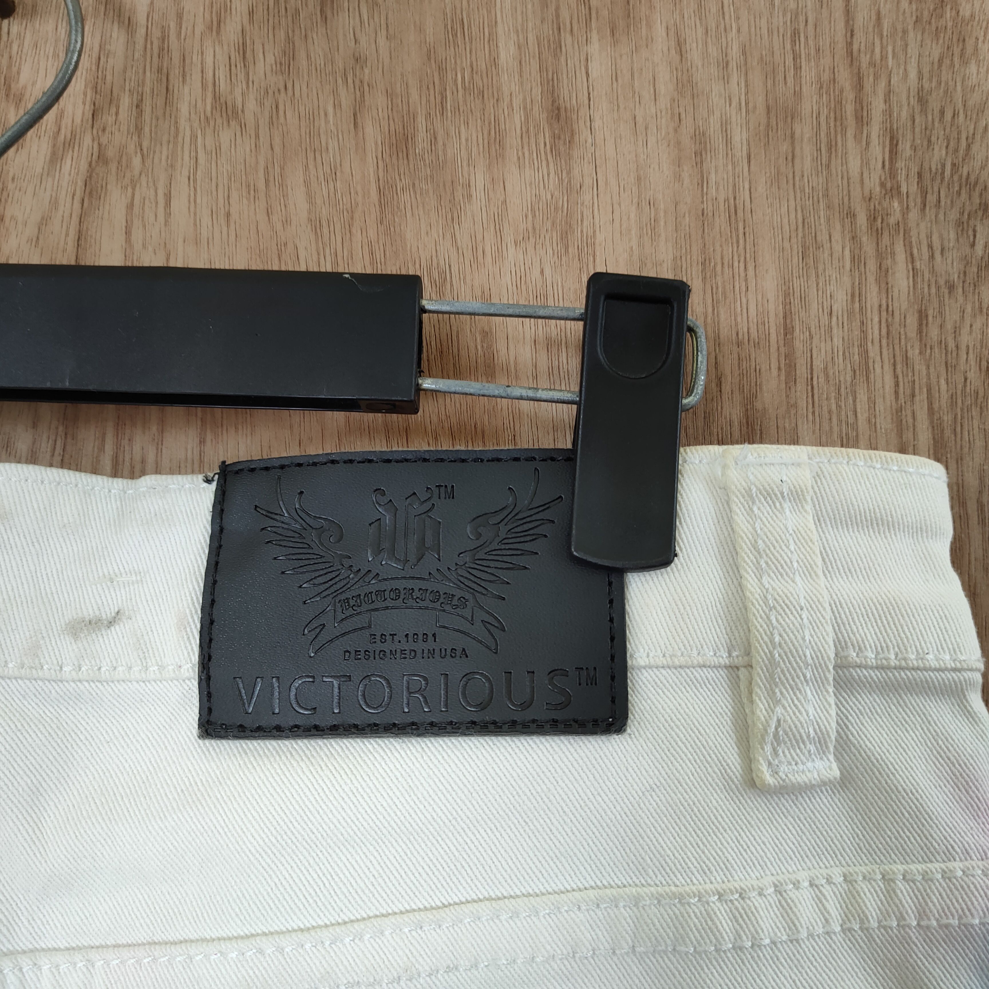 Victorinox × White's Boots VICTORIOUS FADED WHITE CUSTOM MULTICOLOR JEANS Size US 34 / EU 50 - 10 Thumbnail