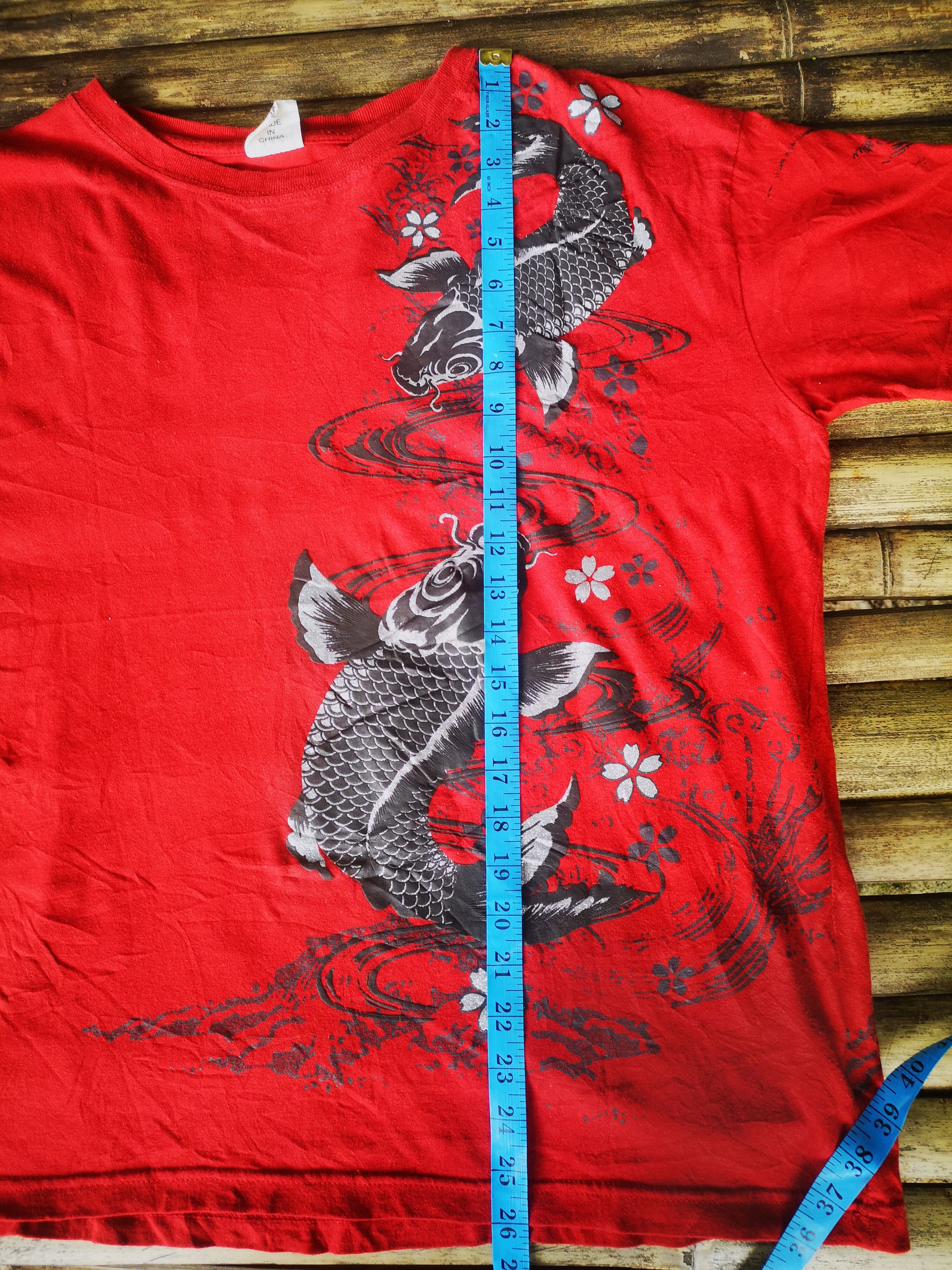 Japanese Brand Koi Fish Sukajan Printed Design Size US L / EU 52-54 / 3 - 10 Thumbnail
