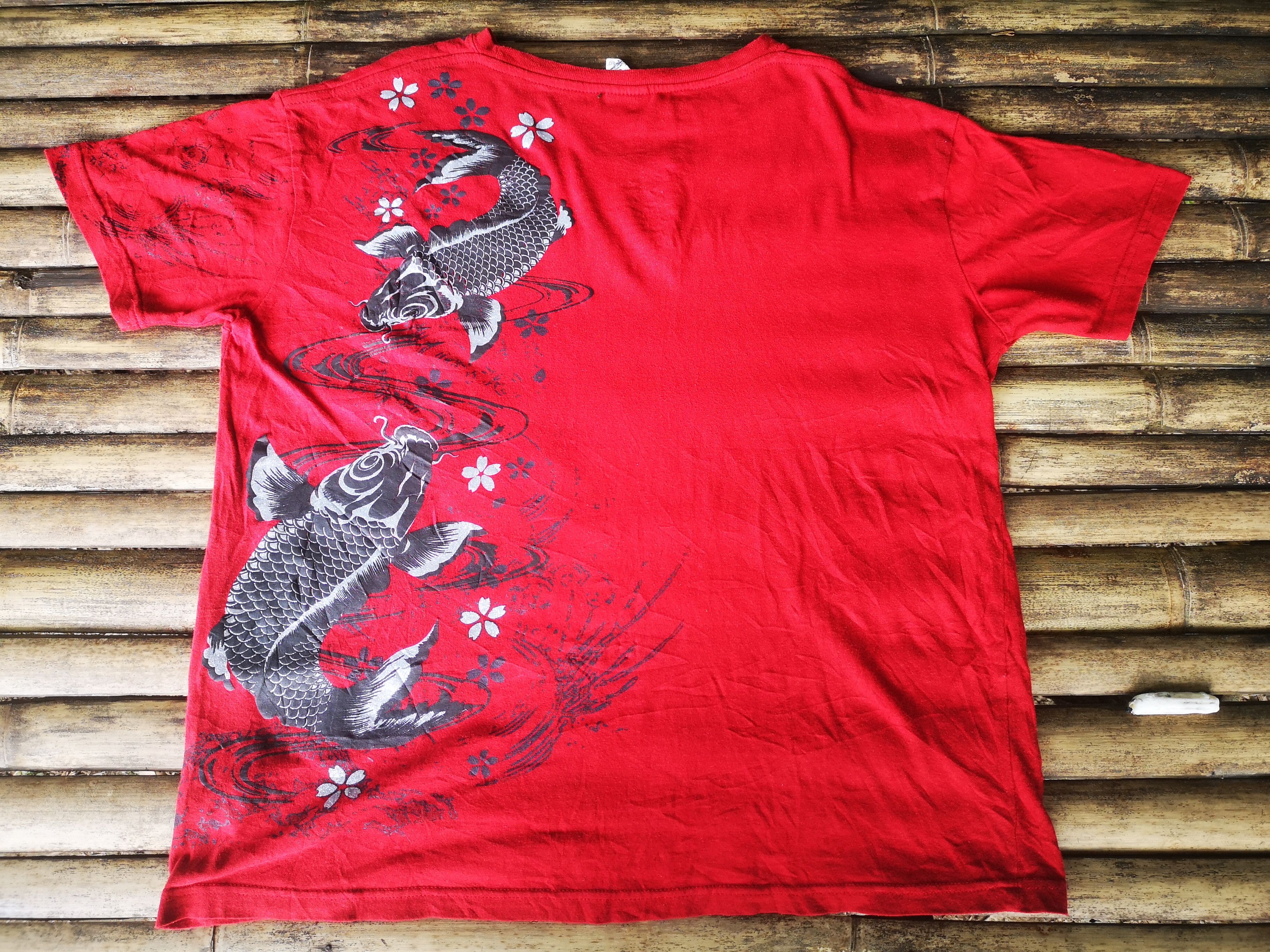 Japanese Brand Koi Fish Sukajan Printed Design Size US L / EU 52-54 / 3 - 4 Thumbnail