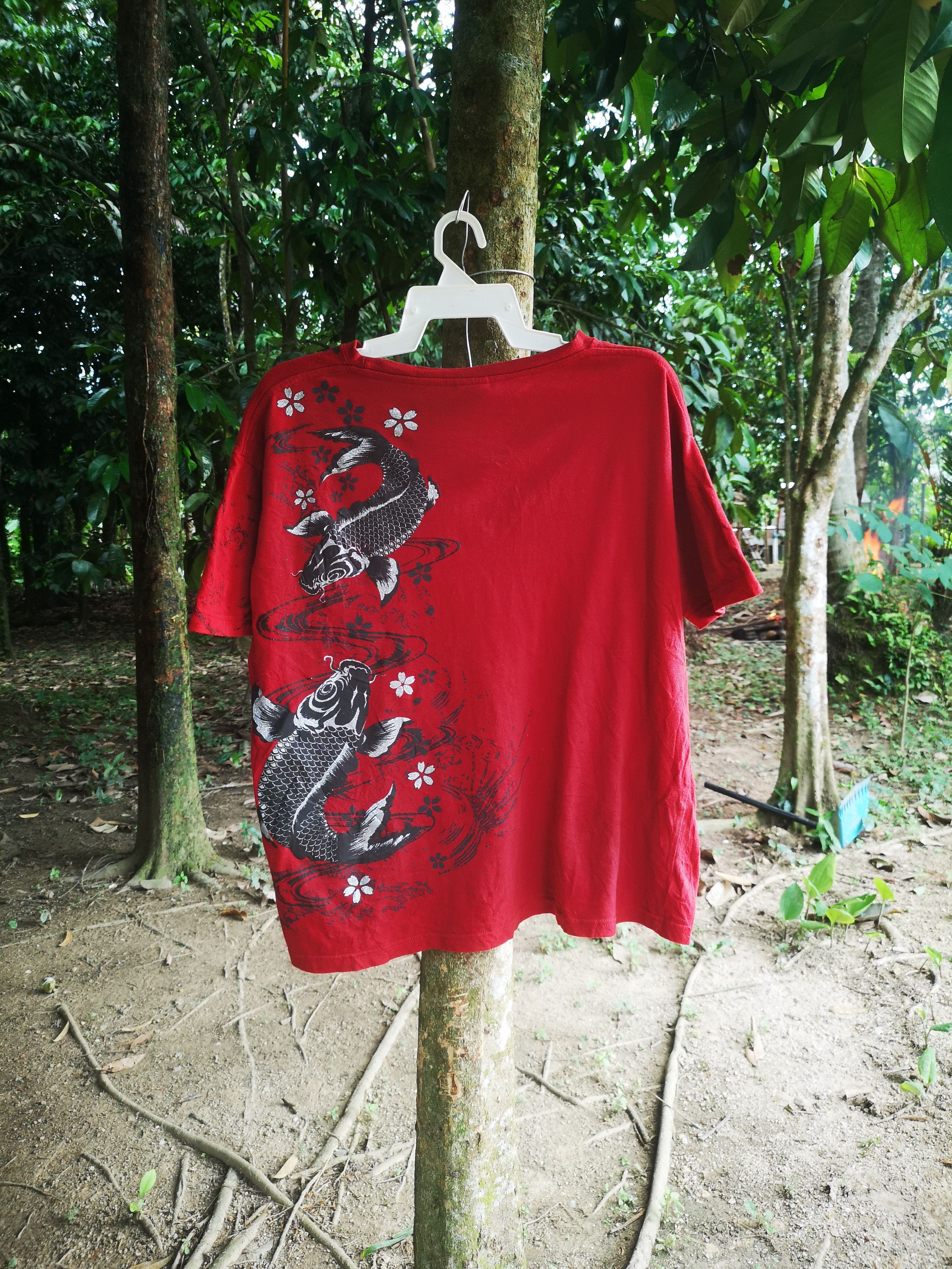 Japanese Brand Koi Fish Sukajan Printed Design Size US L / EU 52-54 / 3 - 2 Thumbnail