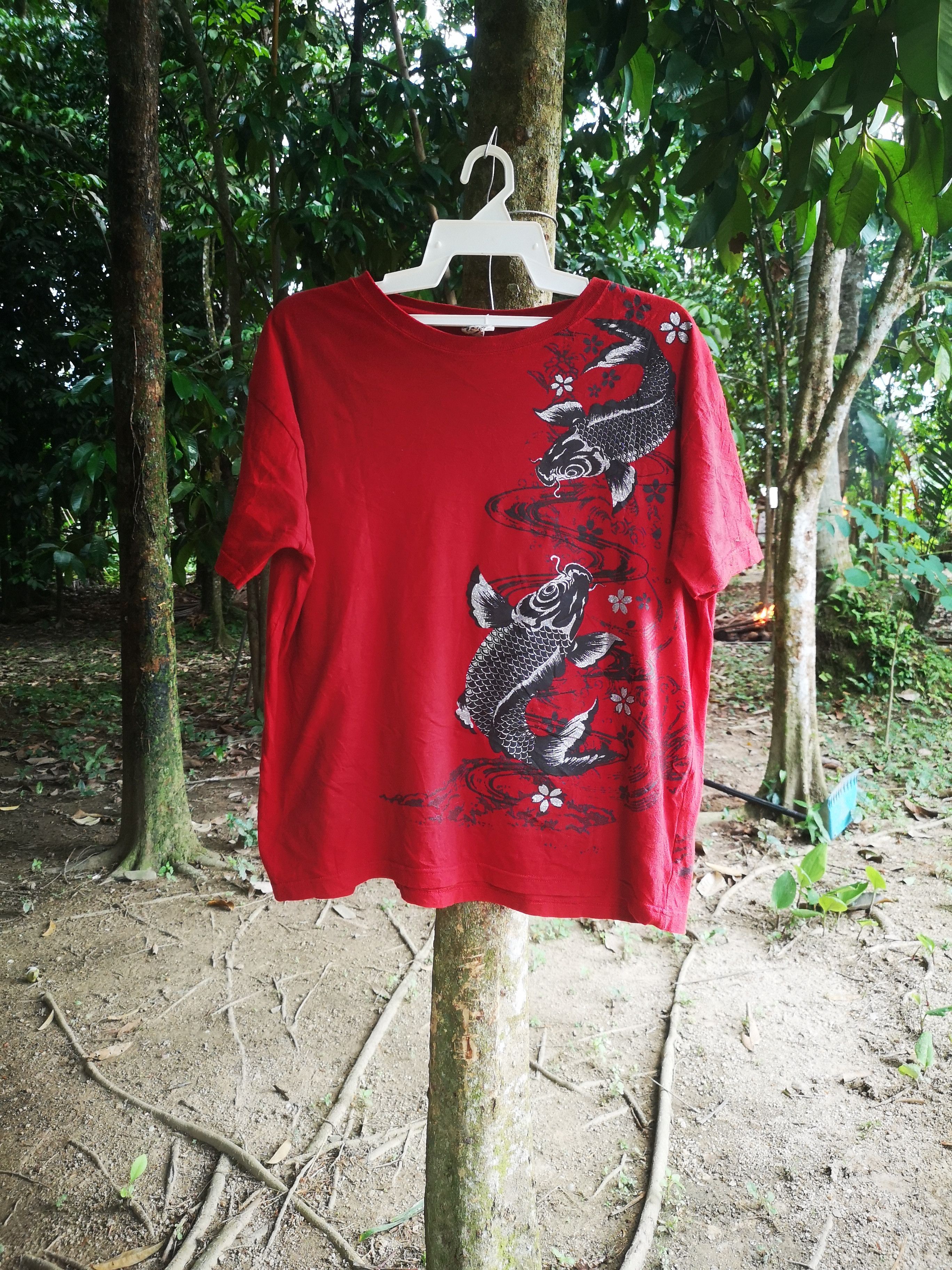 Japanese Brand Koi Fish Sukajan Printed Design Size US L / EU 52-54 / 3 - 1 Thumbnail