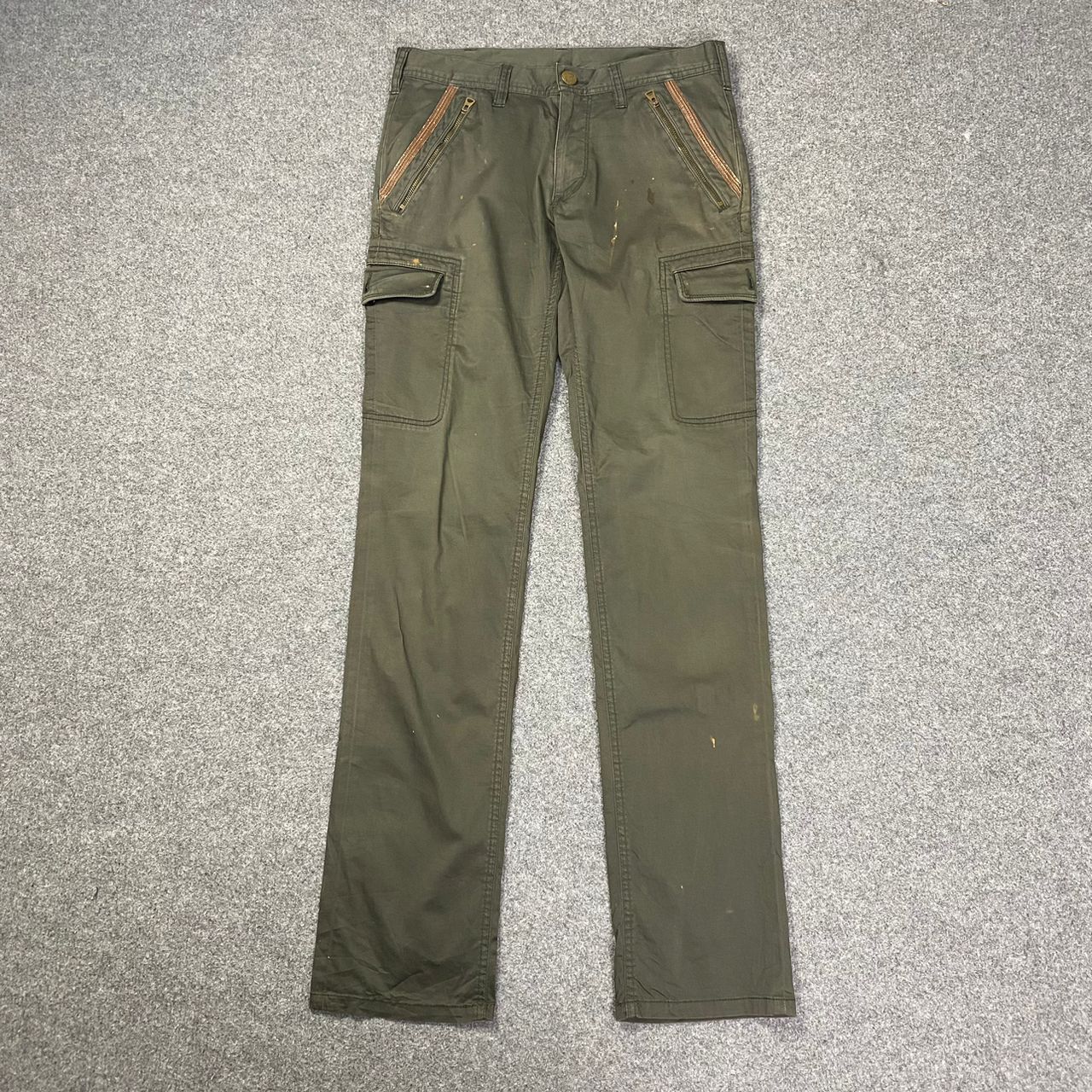 image of Avant Garde x Seditionaries Monsieur Nicole Multipocket Cargo Pants in Green, Men's (Size 30)