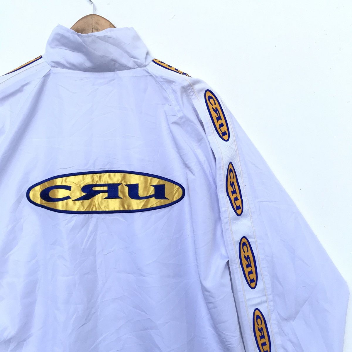 Japanese Brand × Vintage Vintage CRU Surfing Coach Jacket White Windbreaker Hip Hop Size US L / EU 52-54 / 3 - 7 Thumbnail