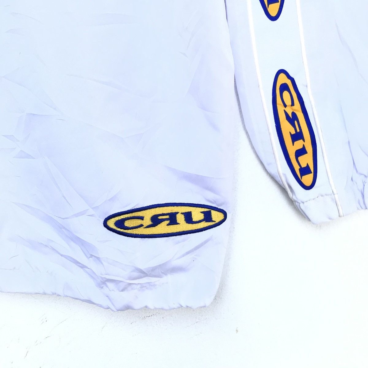 Japanese Brand × Vintage Vintage CRU Surfing Coach Jacket White Windbreaker Hip Hop Size US L / EU 52-54 / 3 - 9 Thumbnail
