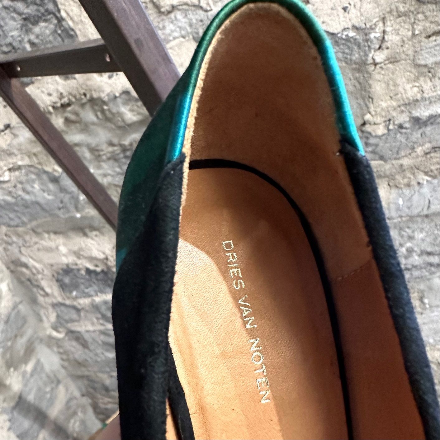 Dries Van Noten Dries Van Noten Black Suede Satin Heel Pumps Size US 6 / IT 36 - 8 Thumbnail