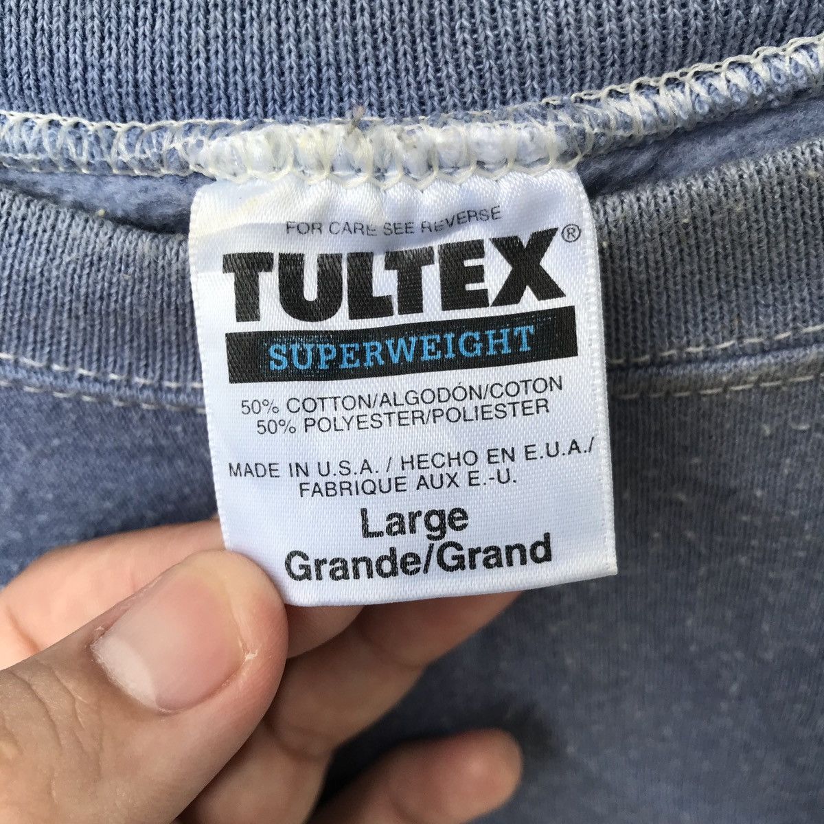 Tultex × Vintage Vintage Custom X by Tultex Crewneck Pullover Size US L / EU 52-54 / 3 - 6 Thumbnail