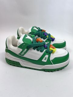 Buy Louis Vuitton 23SS LV Trainer Maxi Line Sneaker LV Trainer Maxi Line  Low Cut Sneakers 1AB8SI Green 8 Green from Japan - Buy authentic Plus  exclusive items from Japan