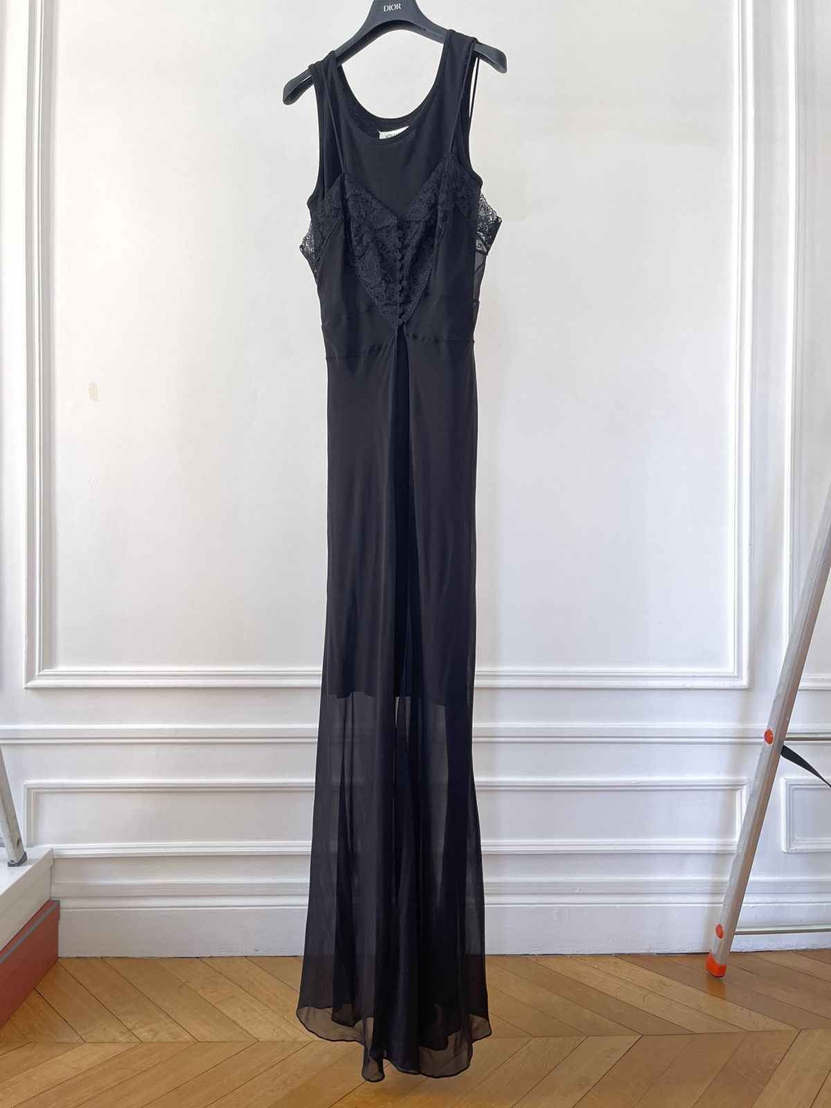 Maison Margiela Silk Floor Length Evening Dress