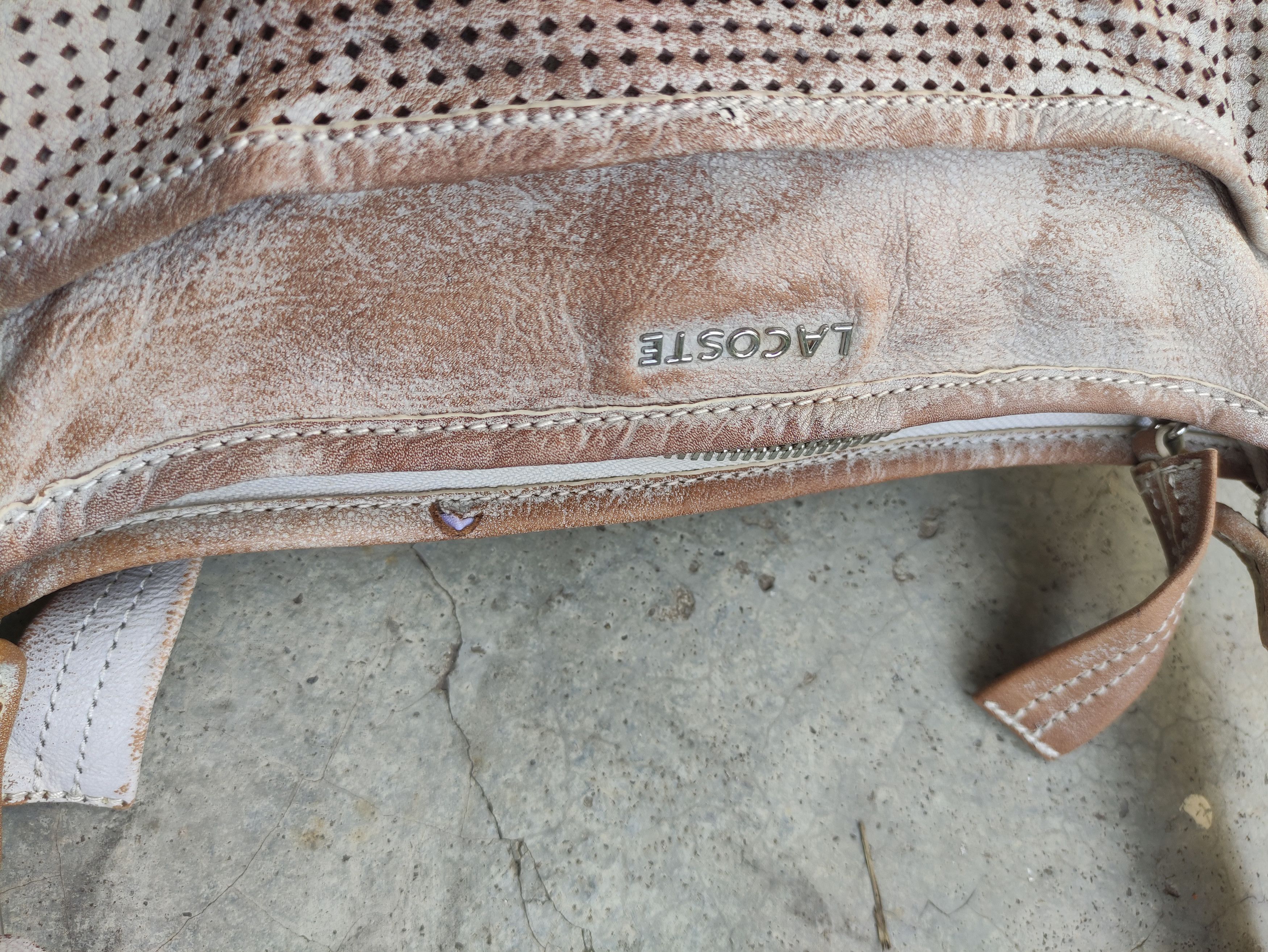 Lacoste LACOSTE VINTAGE COW LEATHER SHOULDER BAG Size ONE SIZE - 12 Thumbnail