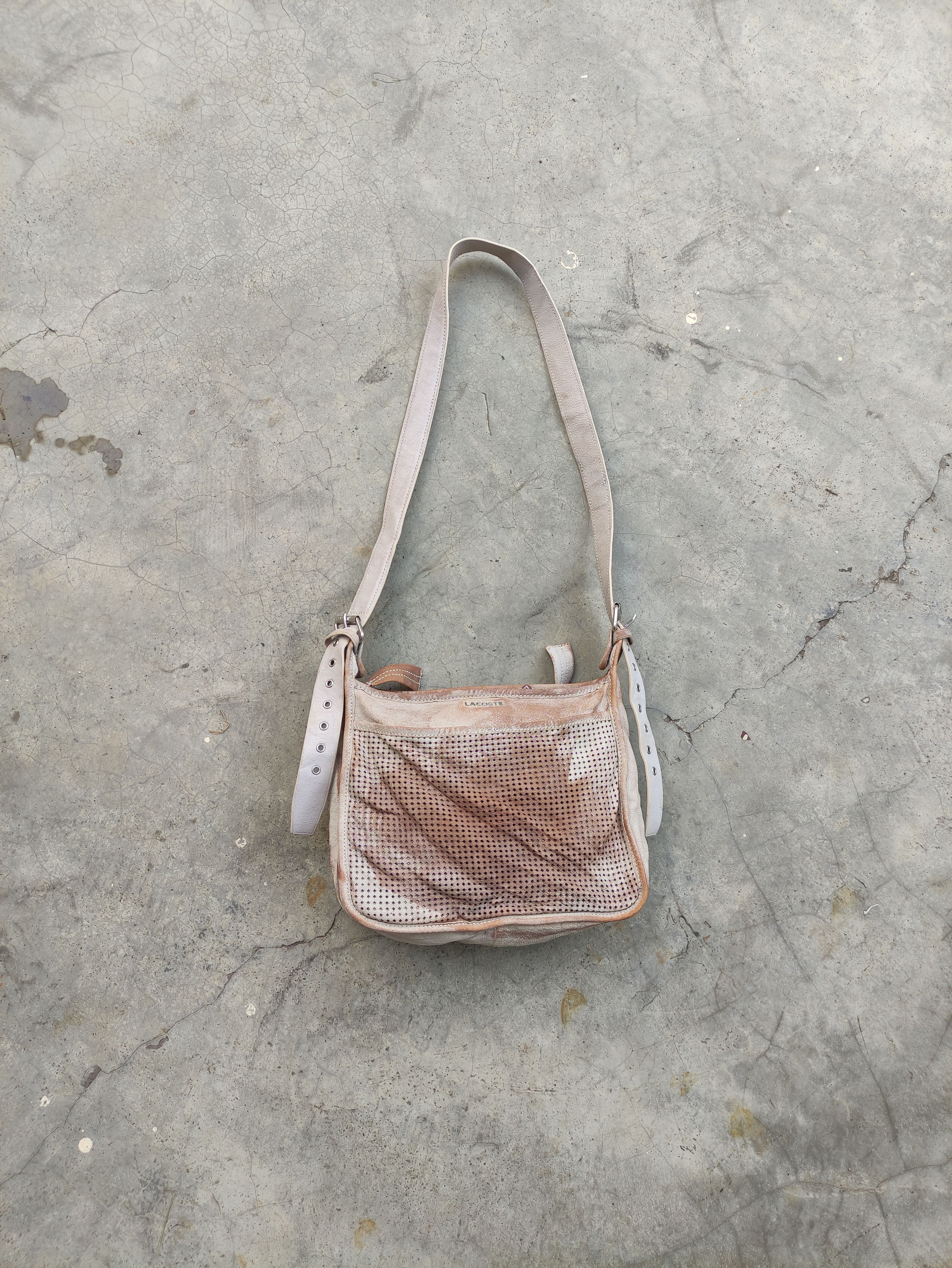 Lacoste LACOSTE VINTAGE COW LEATHER SHOULDER BAG Size ONE SIZE - 1 Thumbnail