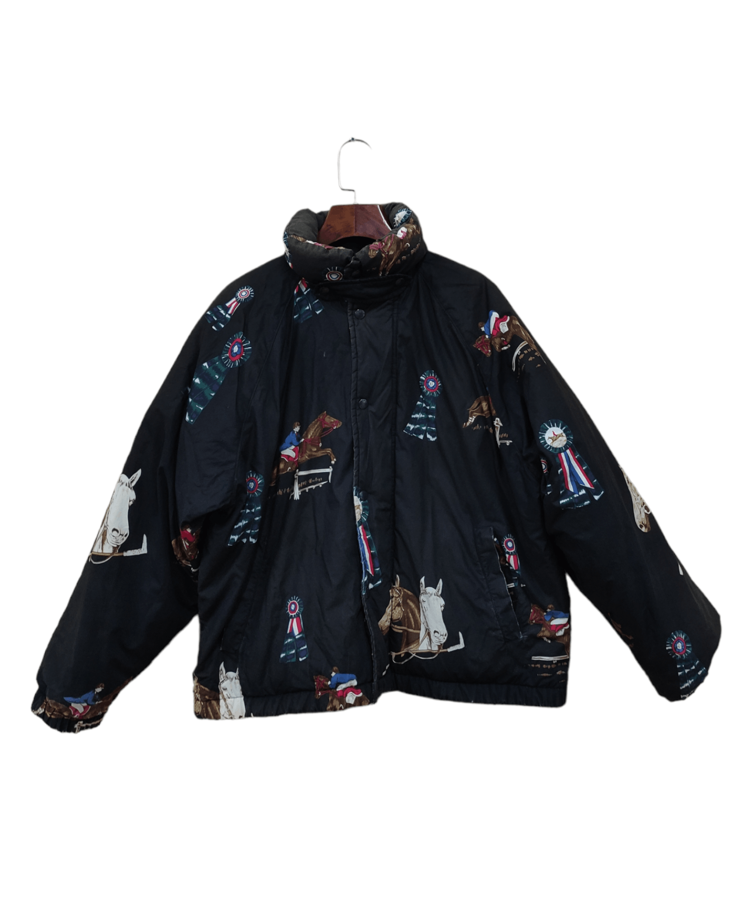 Polo Ralph Lauren POLO RALPH LAUREN PUFFER JACKET EQUESTRIAN RUGBY RODEO HORSE Size US M / EU 48-50 / 2 - 1 Thumbnail