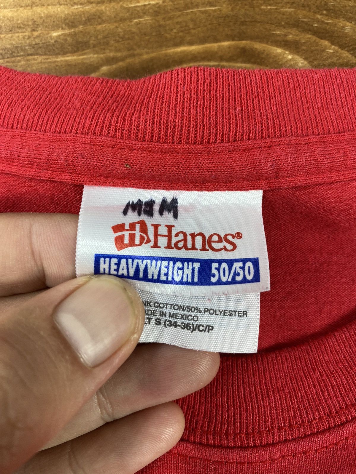 Hanes × Vintage Vintage Hanes 90s shirt Basketball League 50/50 size S Size US S / EU 44-46 / 1 - 8 Thumbnail