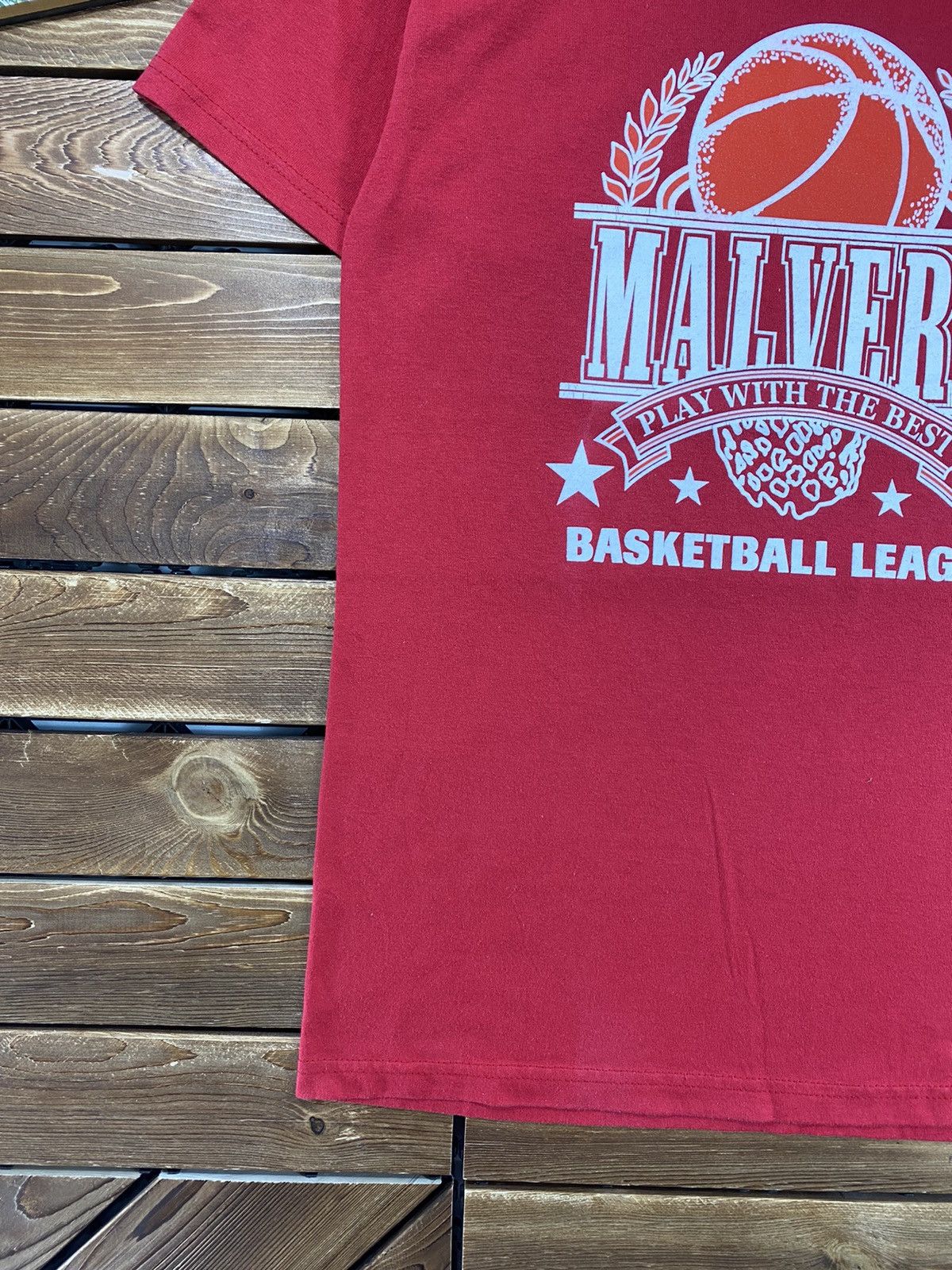 Hanes × Vintage Vintage Hanes 90s shirt Basketball League 50/50 size S Size US S / EU 44-46 / 1 - 4 Thumbnail