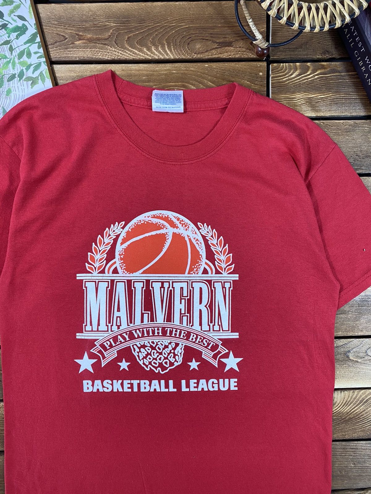 Hanes × Vintage Vintage Hanes 90s shirt Basketball League 50/50 size S Size US S / EU 44-46 / 1 - 7 Thumbnail