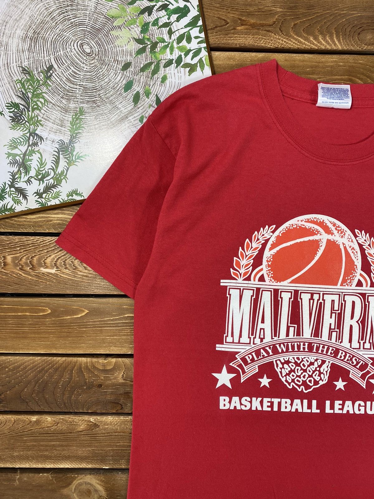 Hanes × Vintage Vintage Hanes 90s shirt Basketball League 50/50 size S Size US S / EU 44-46 / 1 - 6 Thumbnail