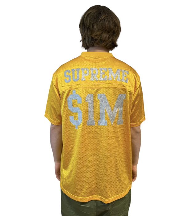 Supreme glitter best sale football top