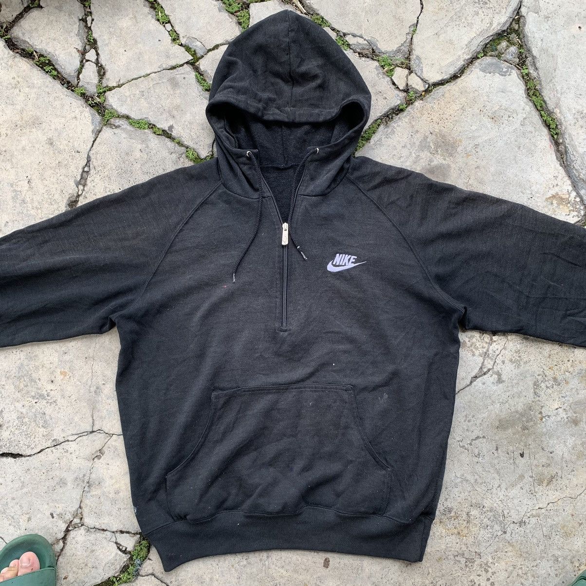 Nike Nike half zipper pull over vintage style hoodie sweatshirt Size US L / EU 52-54 / 3 - 5 Thumbnail