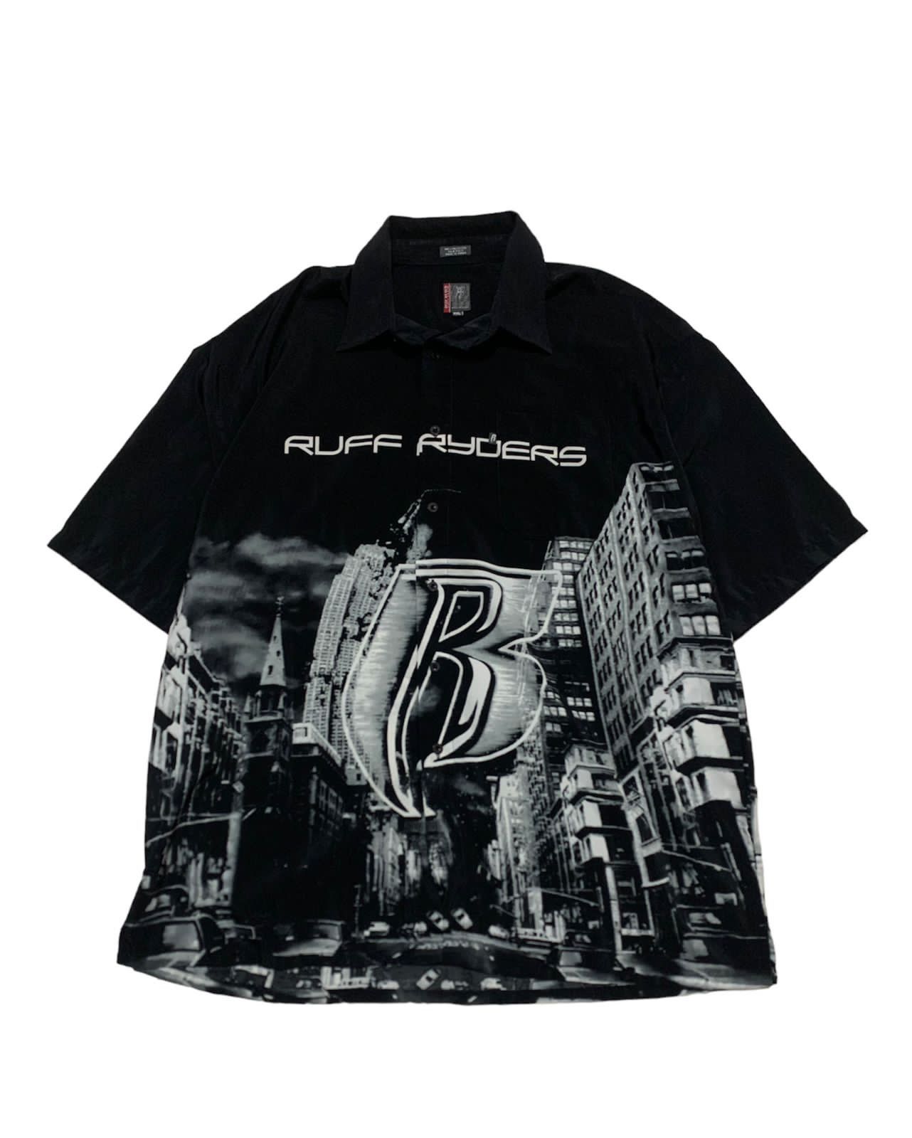 image of Band Tees x Vintage Ruff Ryders Big Print 90's Shirt in Black, Men's (Size 2XL)