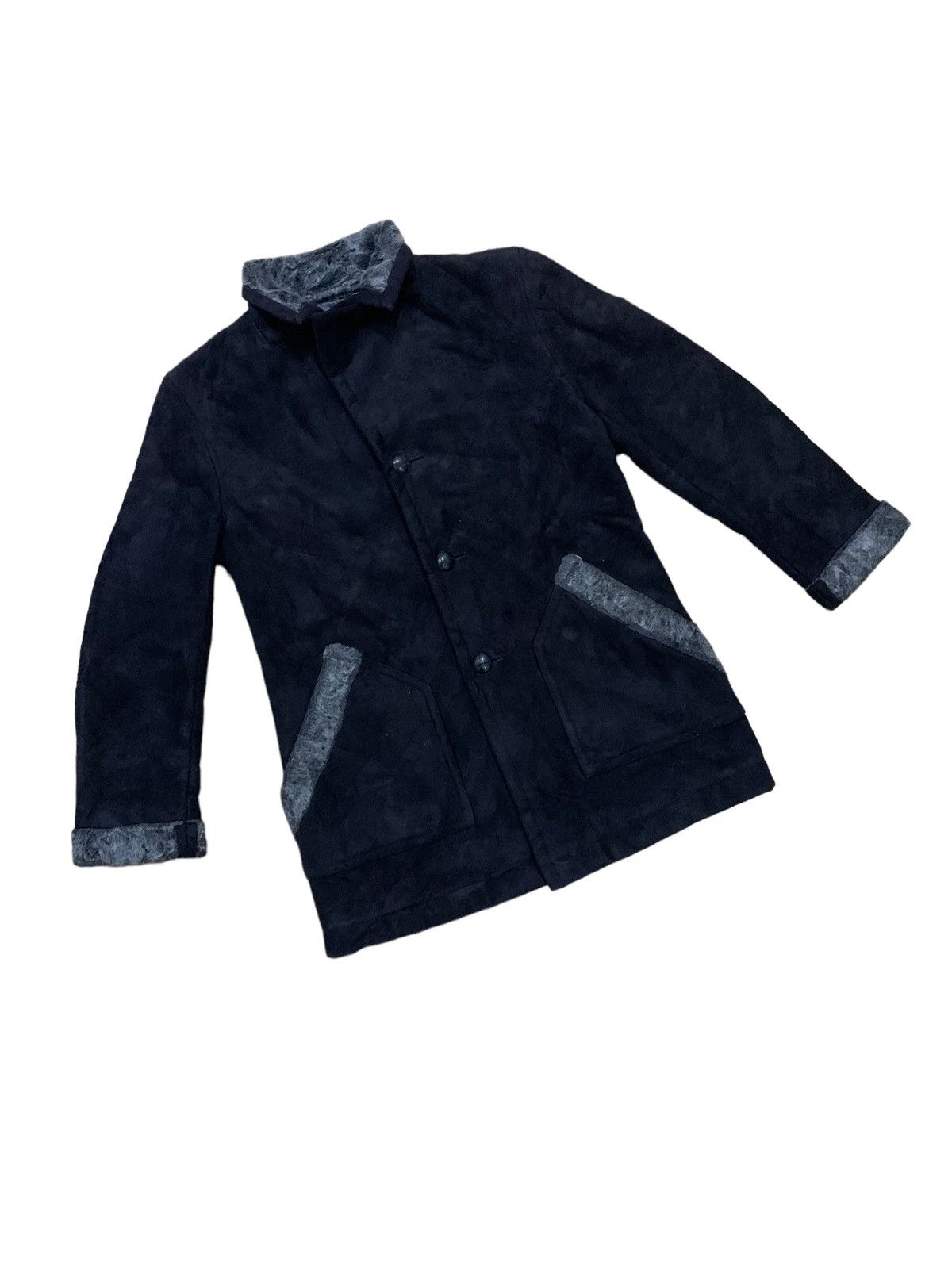 Japanese Brand × Takeo Kikuchi Japanese Designer Takeo Kikuchi Lined Fleece Sherpa Jacket Size US L / EU 52-54 / 3 - 7 Thumbnail