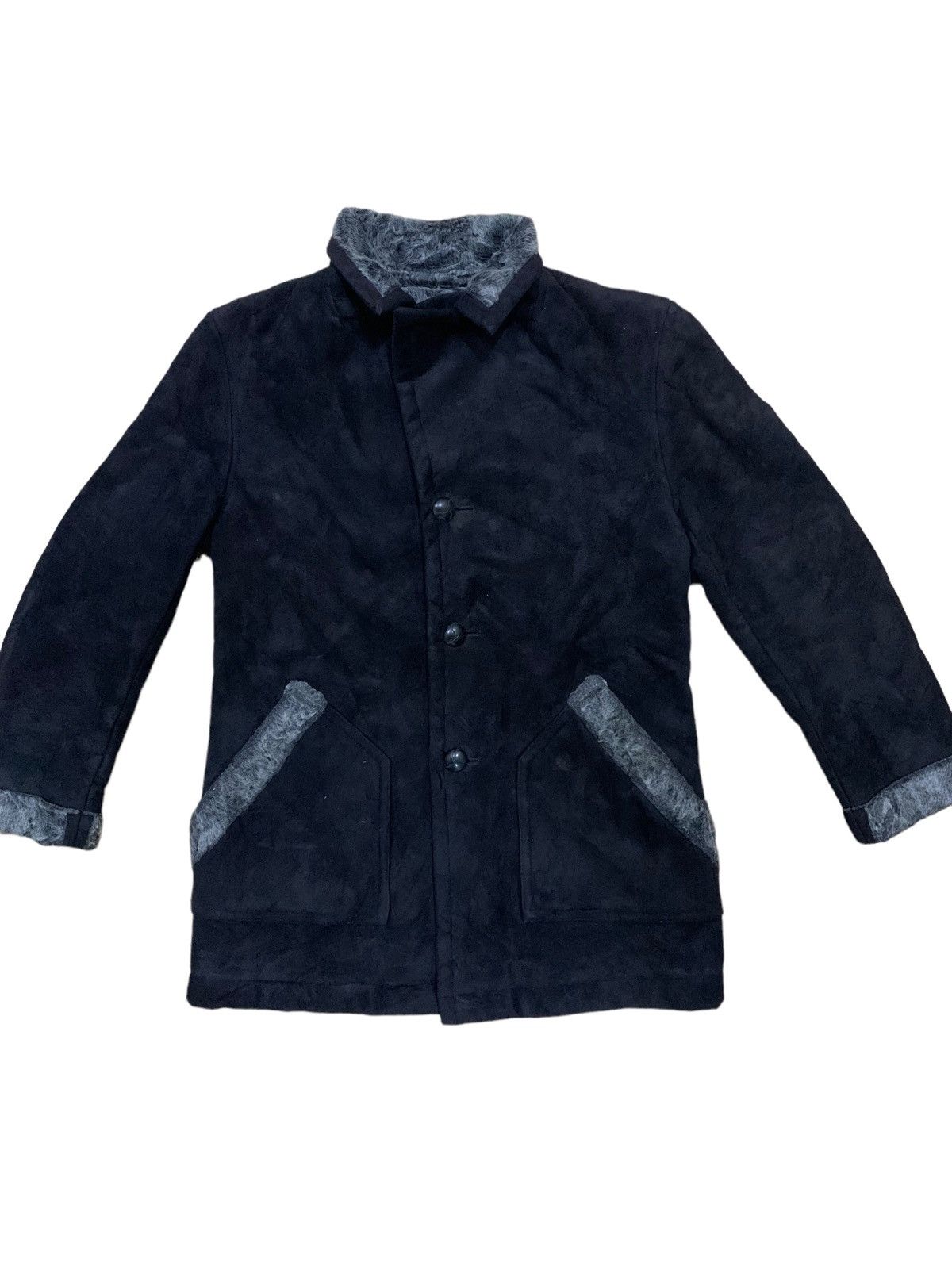 Japanese Brand × Takeo Kikuchi Japanese Designer Takeo Kikuchi Lined Fleece Sherpa Jacket Size US L / EU 52-54 / 3 - 4 Thumbnail