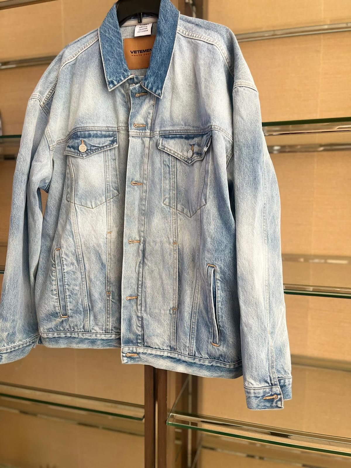 Vetements Oversized Denim Jacket in Light Blue Size US M / EU 48-50 / 2 - 4 Thumbnail