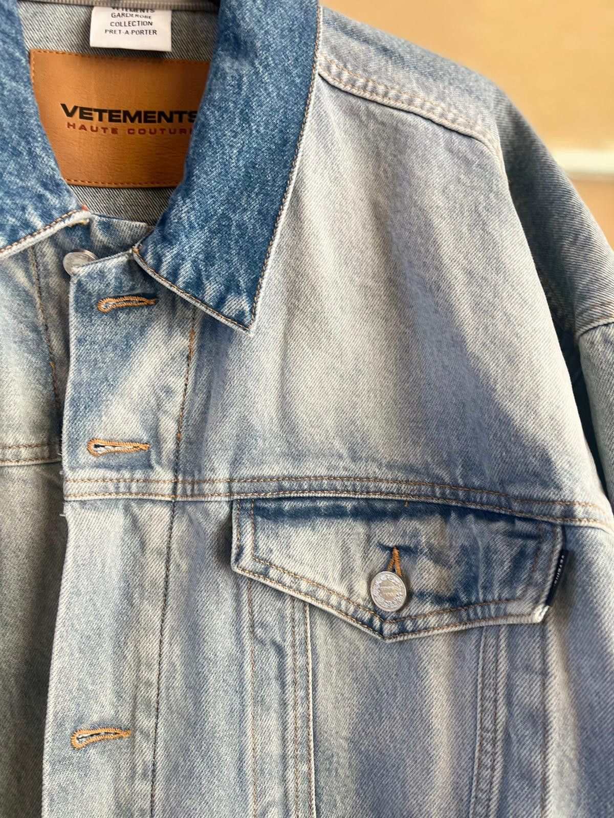 Vetements Oversized Denim Jacket in Light Blue Size US M / EU 48-50 / 2 - 6 Thumbnail