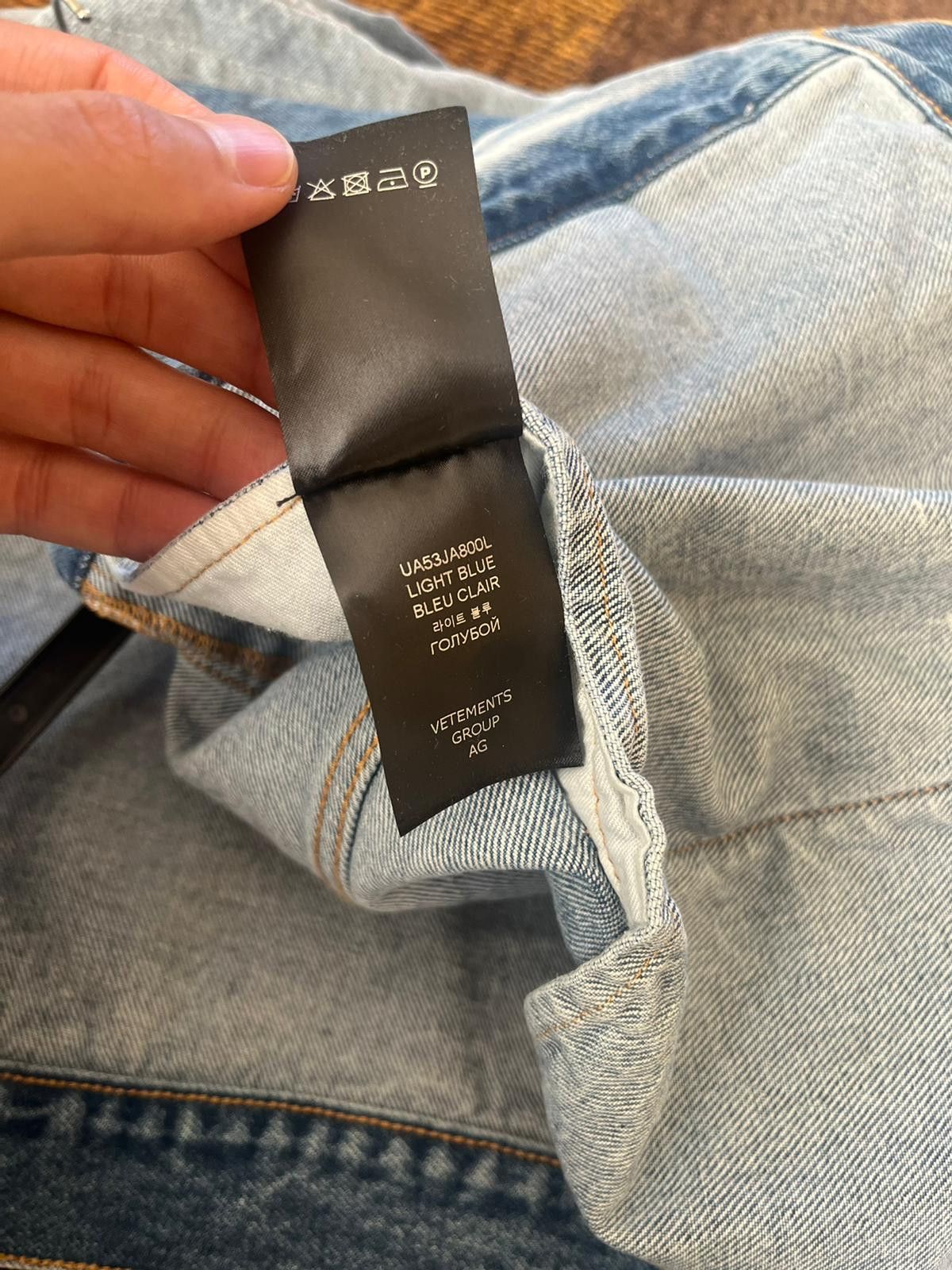 Vetements Oversized Denim Jacket in Light Blue Size US M / EU 48-50 / 2 - 14 Thumbnail