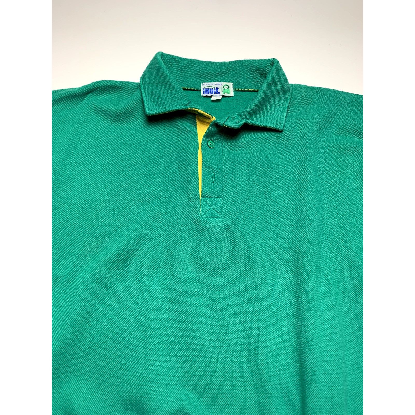Vintage Vintage Green Sweatshirt Pierre Barthes Inuit Made in France Size US L / EU 52-54 / 3 - 4 Thumbnail