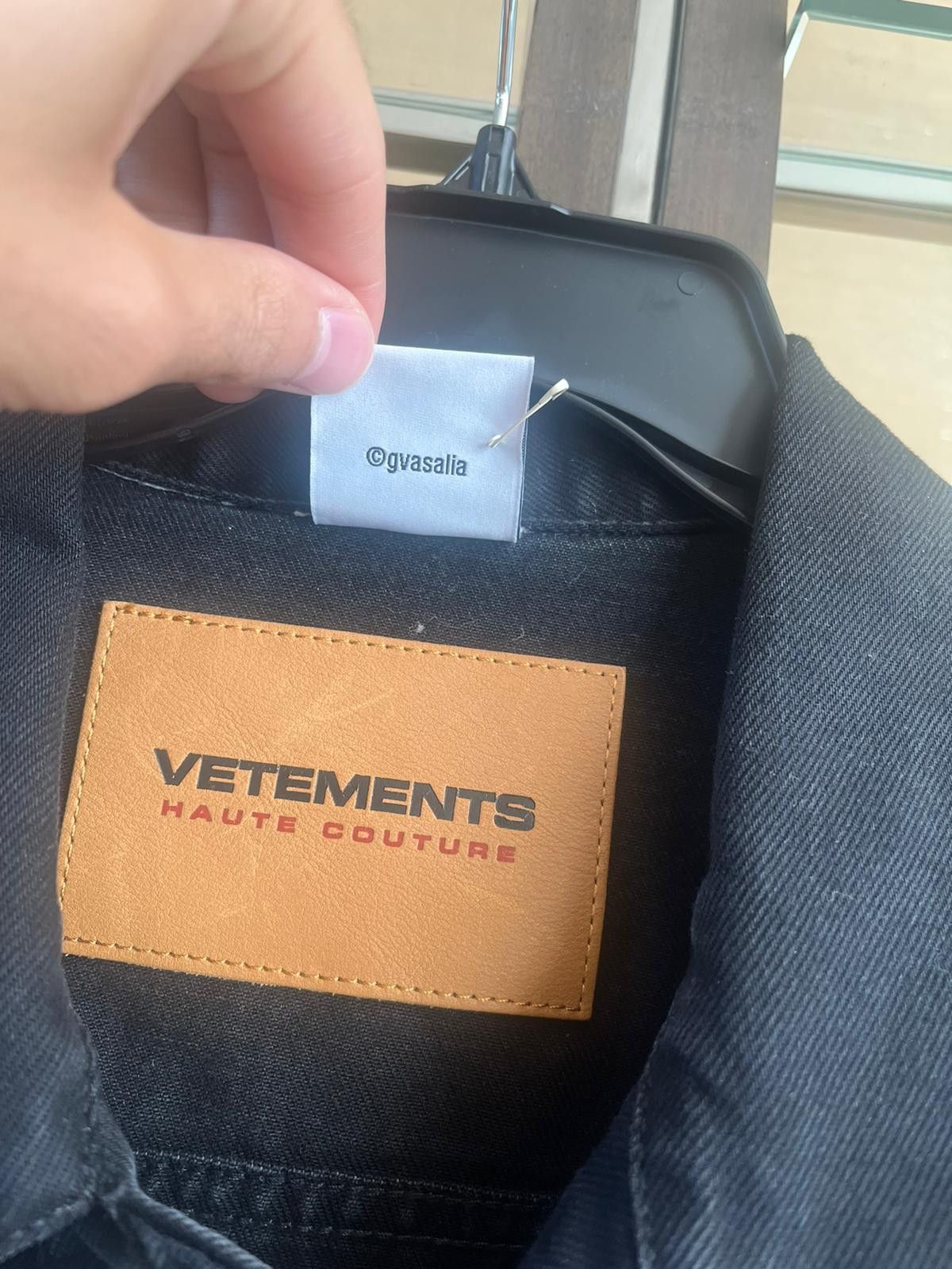Vetements Oversized Denim Jacket in Black Size US M / EU 48-50 / 2 - 7 Thumbnail