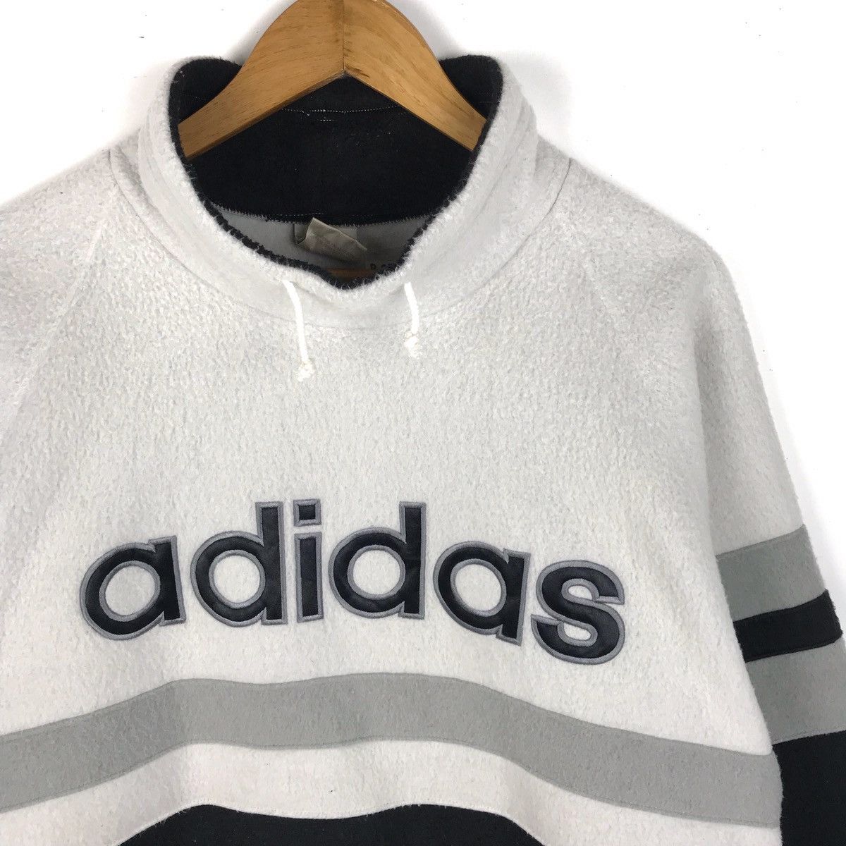 Adidas × Vintage STEALS Vintage 90s ADIDAS trefoil big logo fleece Size US L / EU 52-54 / 3 - 3 Thumbnail