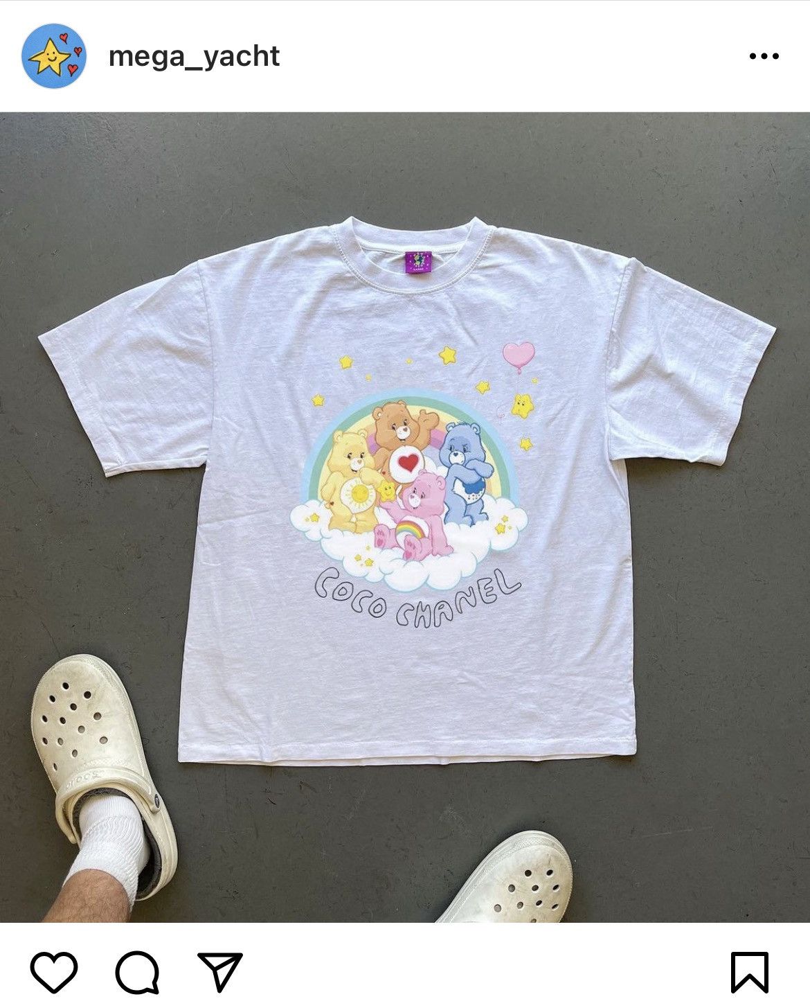Mega Yacht COCO CHANEL CARE BEAR TEE Size L / US 10 / IT 46 - 1 Thumbnail